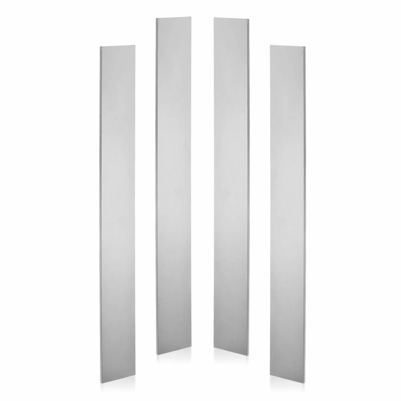 PATIKIL 4pz Acciaio 80CRV2 Barra Piana 12" x 1-1/2" x 1/8" per Coltelli Fai da Te