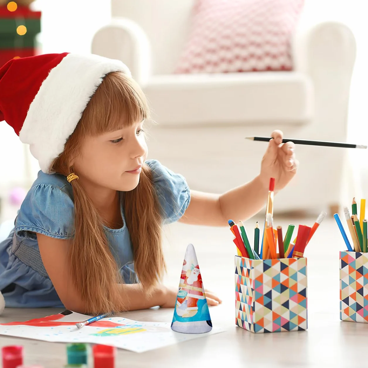Holibanna 12Pcs 15 Cm Bianc Schiuma Coni Polistirolo Cono Artigianato Schiuma Cono Natale Albero Coni per Natale Centrotavola Decorazione