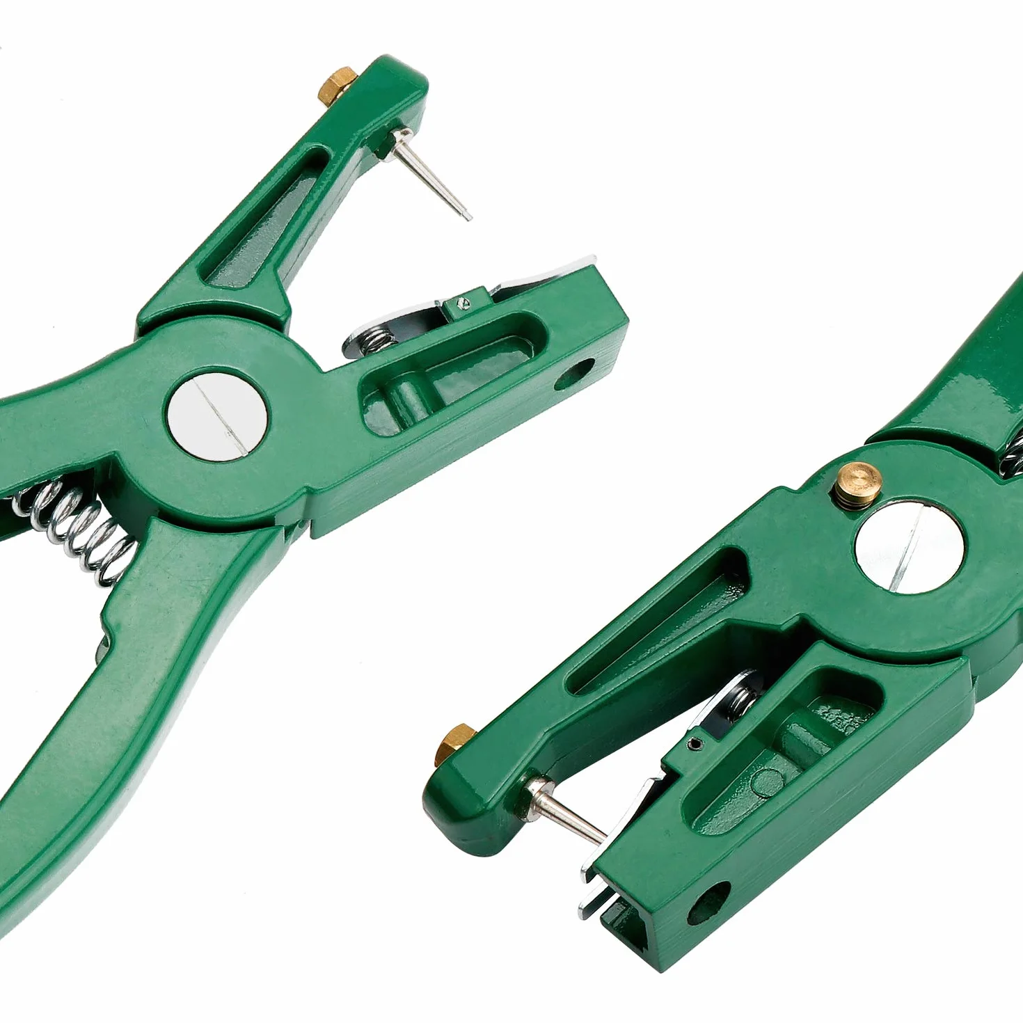 Pinze per Etichette per Animali Bestiame Animale Marchio Auricolare Pinza Applicatore per l'Installazione di Suini Bovini Pecore Orecchio Marchio Auricolare (Verdi)