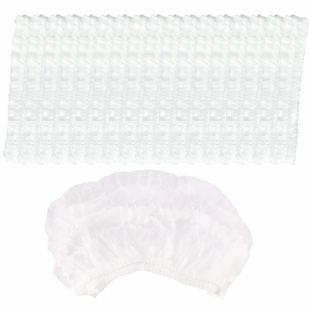 Retine per capelli monouso PP 52 cm bianco cuffietta copricapo accessorio medico