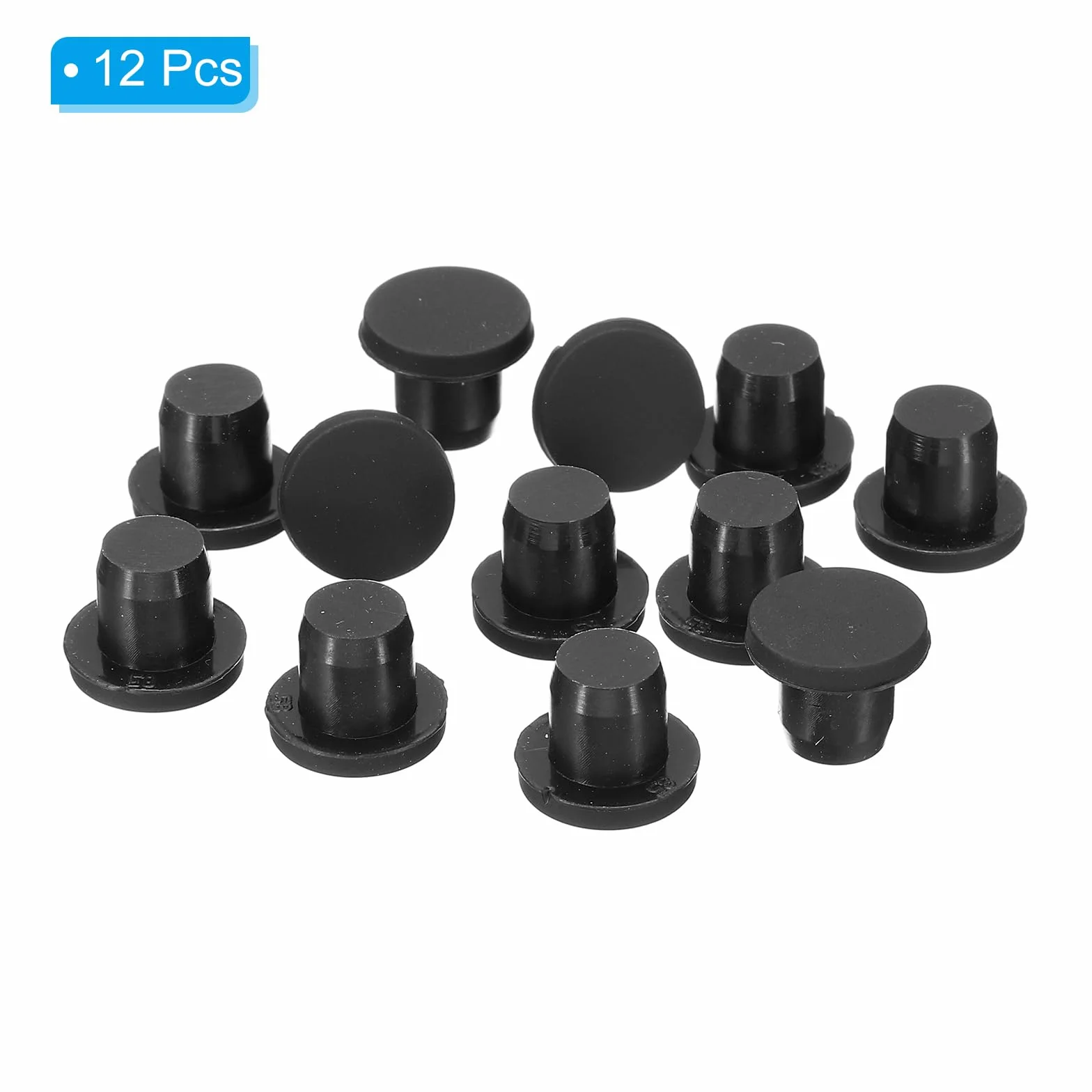 QUARKZMAN Silicone Gomma Tappo Fori 8-8,5mm Tappi Flessibili Morbidi Copriforo Nero