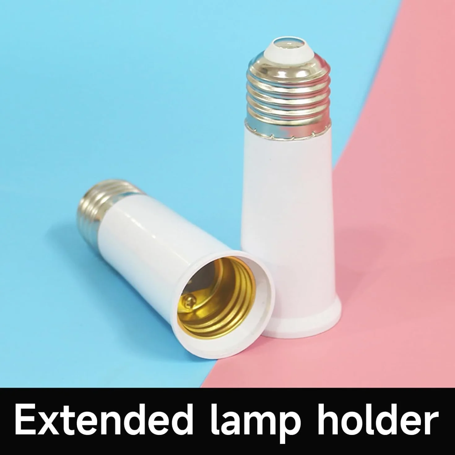 Estensore per presa di luce da E27 a E27 per lampadina media, 65 mm, 95 mm, 120 mm, adattatore di estensione E27, adattatore E27, adattatore di estensione E27 (120 mm)