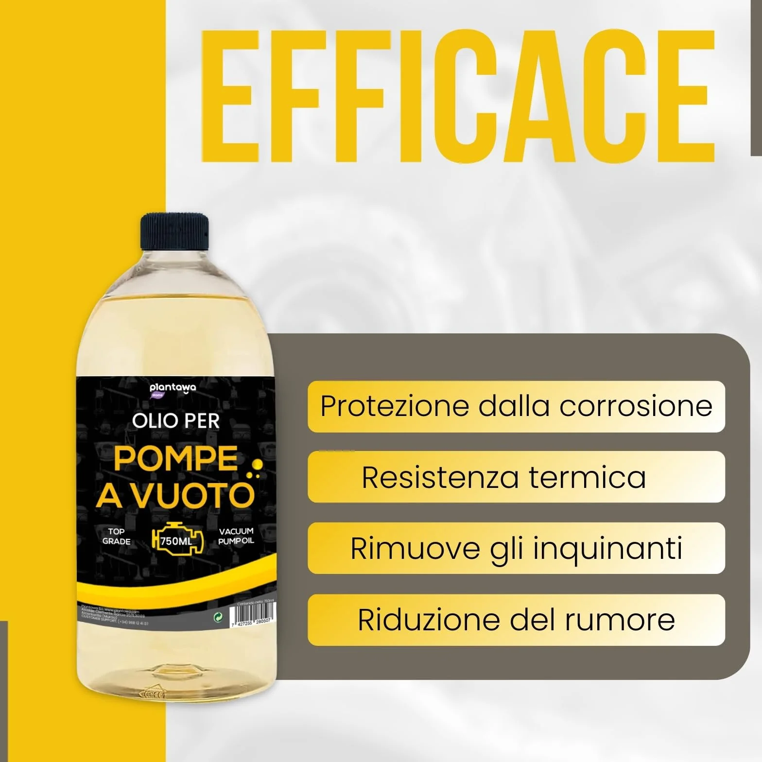 Olio per Pompa a Vuoto,Olio Macchina per Vuoto,Universale Adatto per Tutte Le Pompe,750 ml,Aria Condizionata,Olio Speciale Pompa a Vuoto,Pompe rotative a Pallet,Pompe Porte,Lobi