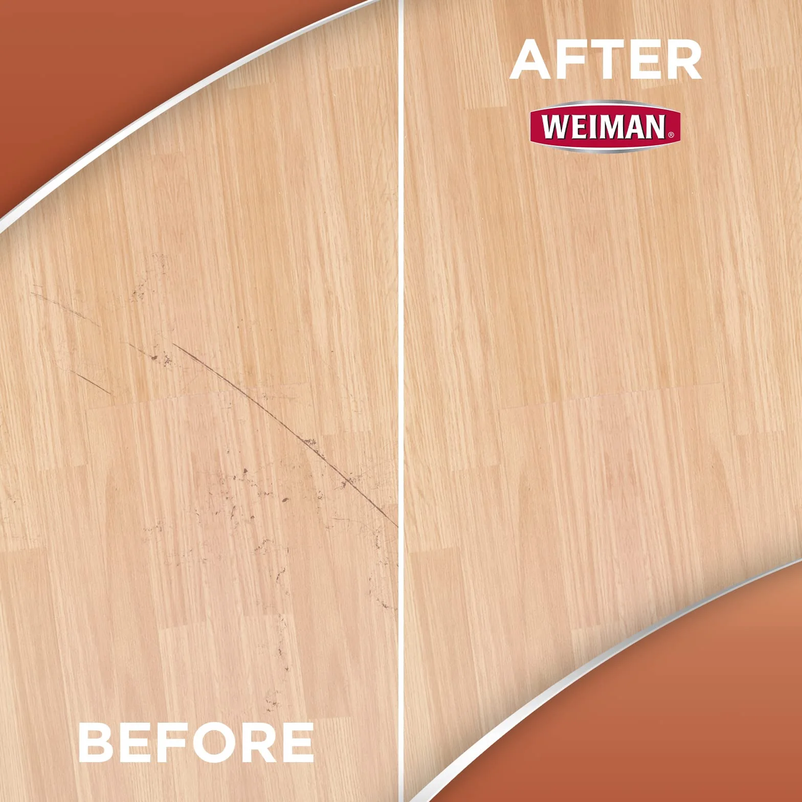 Weiman 123 lucidatura lucidante e restaurando pavimenti in legno massretamente sollecitato, lucentezza naturale, rimuove i graffi, lascia uno strato protettivo, 798 ml di volume