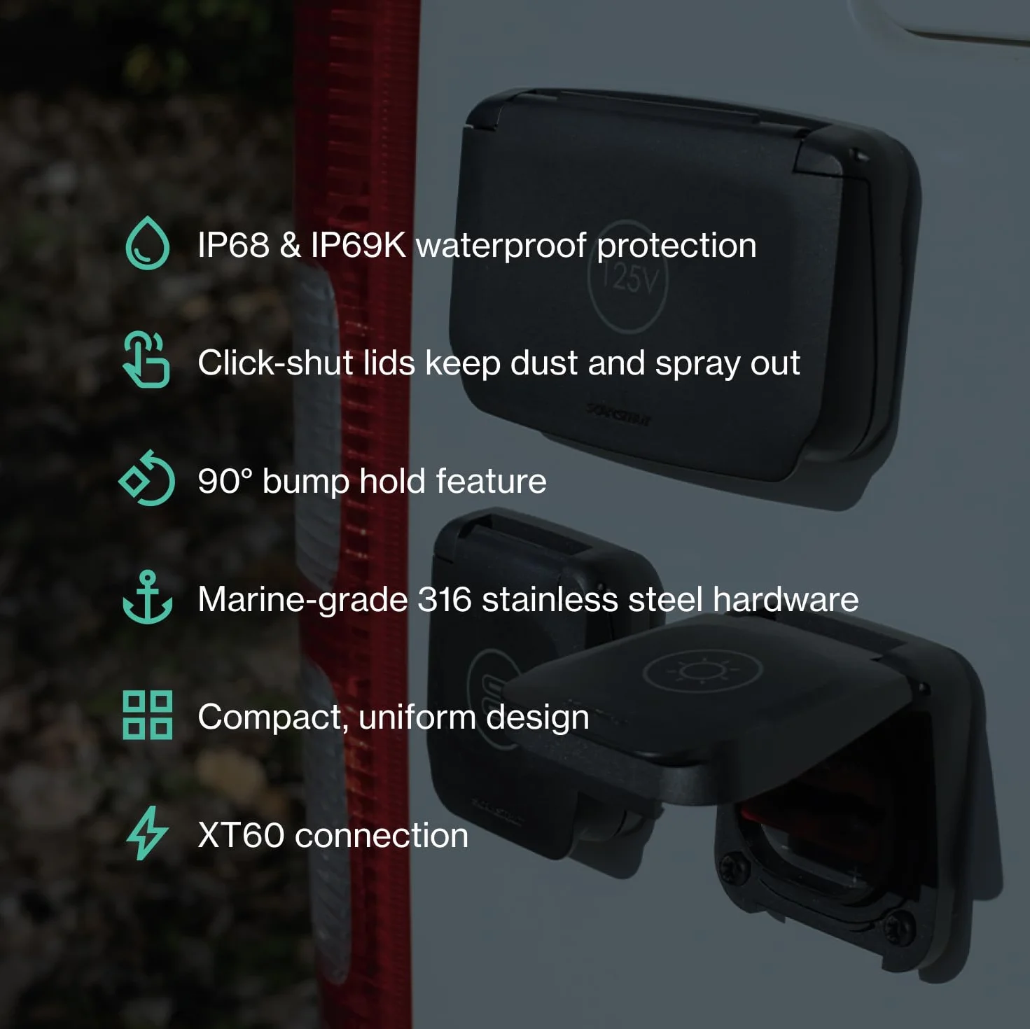Scanstrut Connessione Solare XT60 Serie Ventura SC-V-S3