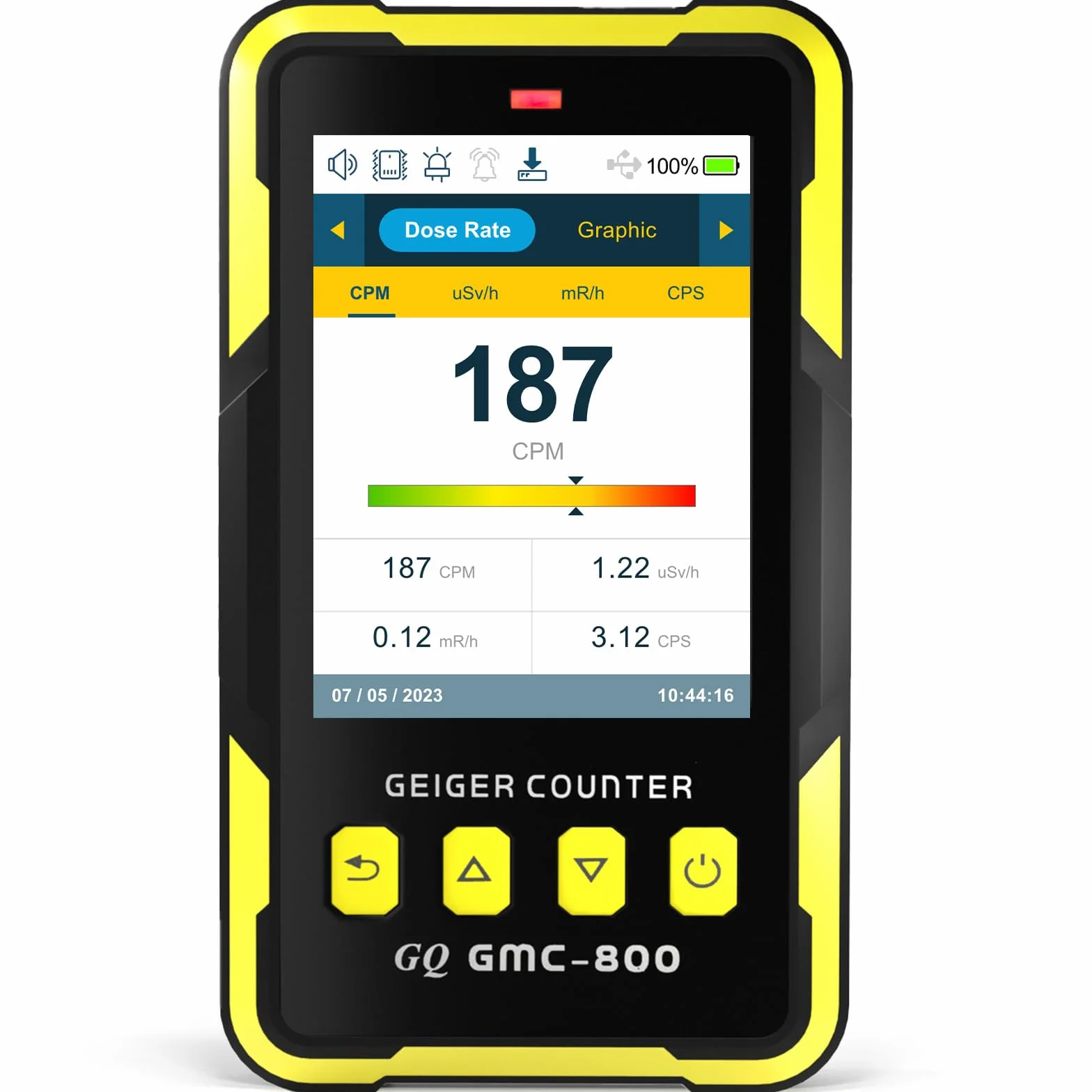 GQ GMC-800 Rilevatore di Radiazioni Nucleari Dosimetro Contatore Geiger Beta Gamma X-ray