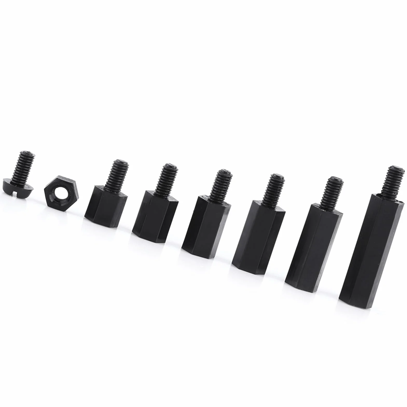 Kit di Nylon Colonna Esagonale di Stallo Spaziatore 250pcs M2 M3 Maschio-femmina con Dadi di Viti, Montando tra Circuiti PCB e Schede di Macchina, Ideale per la Creazione di Termici (M2 MODELLO