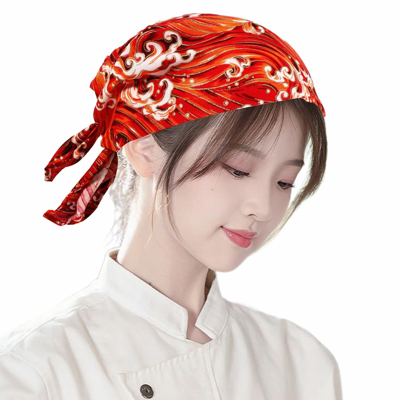 Cappello da Cucina Resistente all'Usura per Chef Uomo e Fornai Tessuto Traspirante e Assorbente