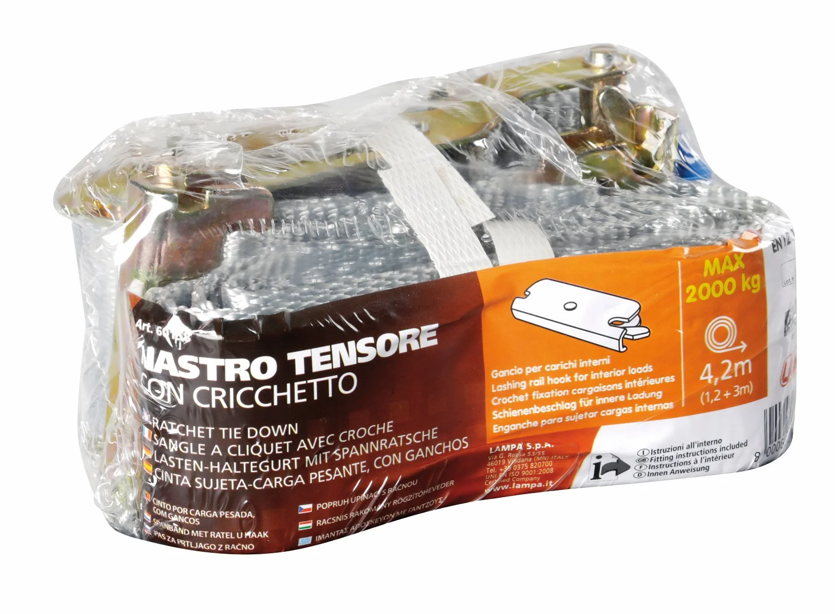 LAMPA 60158 Cinghia di fissaggio grigio