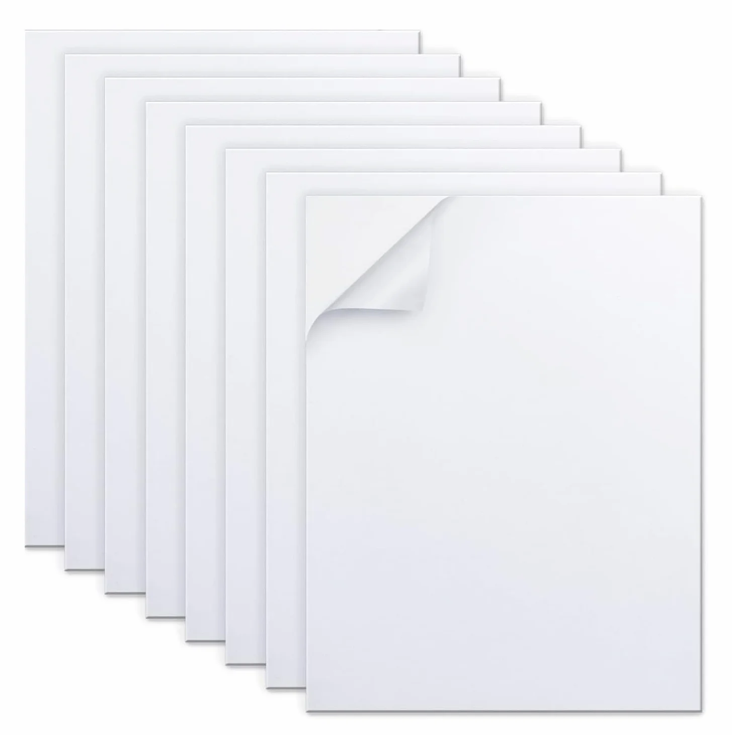 Gomma Eva Adesiva Bianco 300mm x 200mm x 2mm Pannello Autoadesivo Antiscivolo 8Pcs