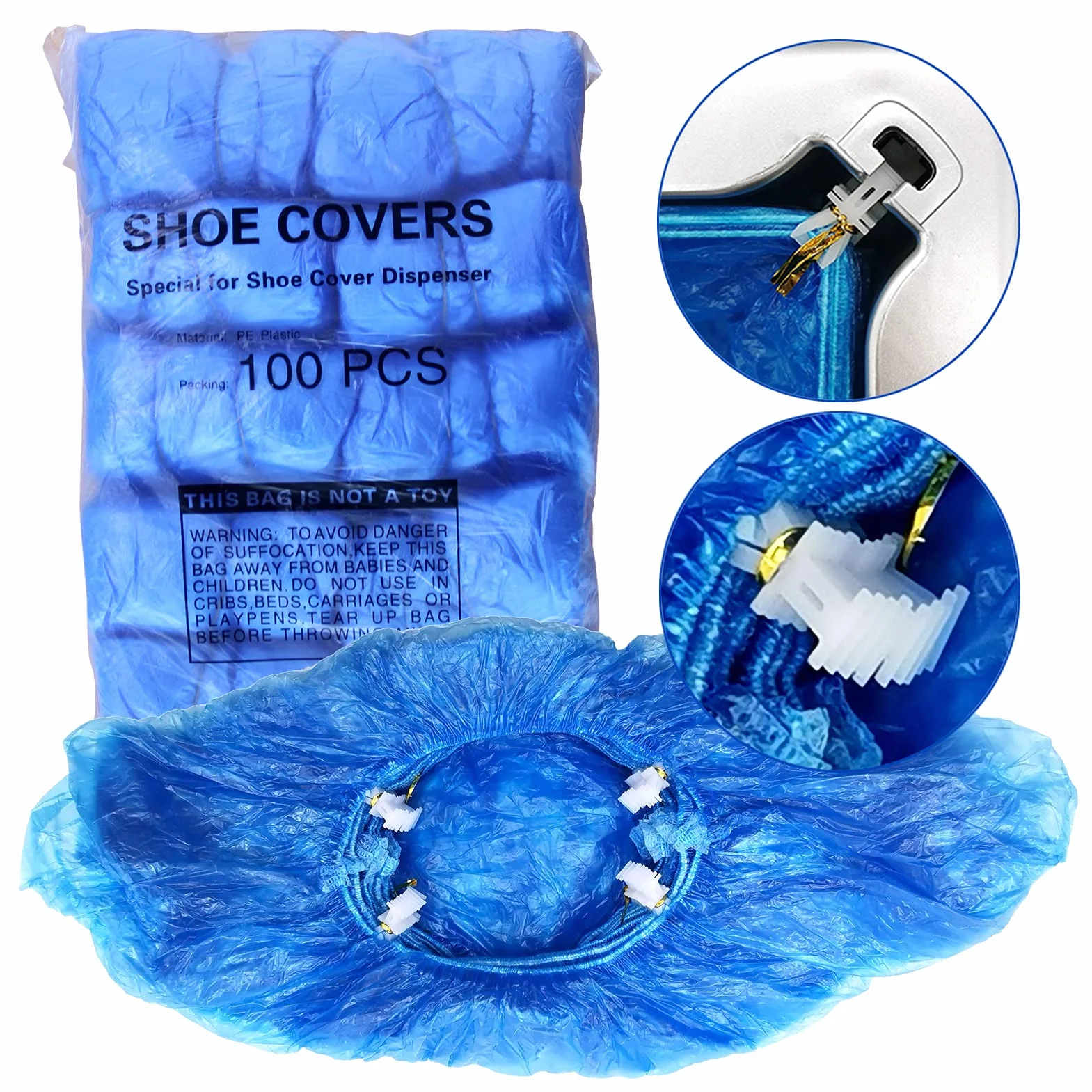 Copriscarpe usa e getta blu G-BD001T 100 sztuk