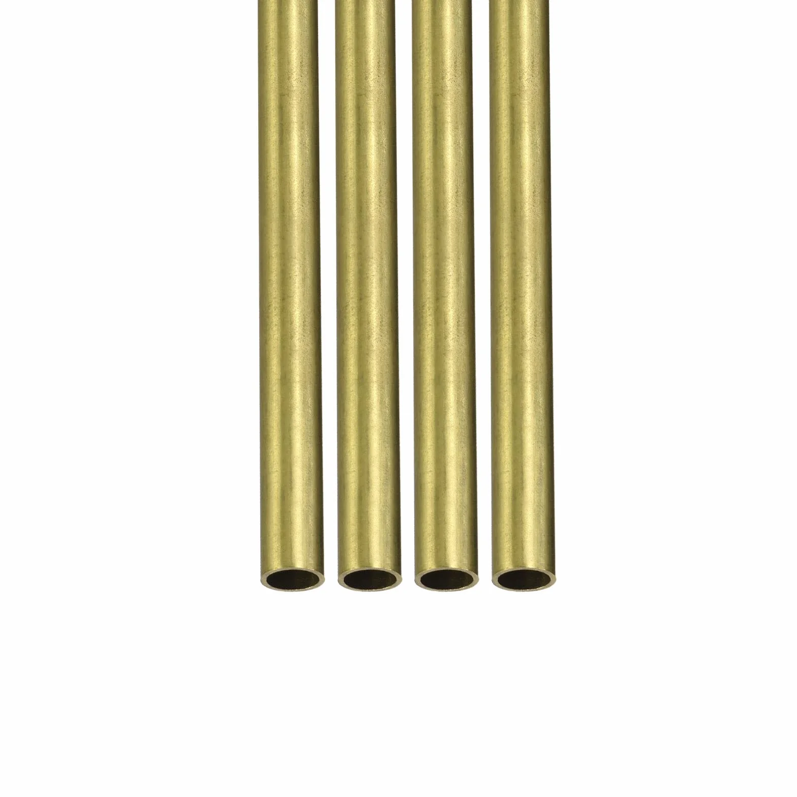 Ottone Tubo 6mm x 0.5mm x 200mm 4pz Rotondo Metallo Macchinari Fai-da-te