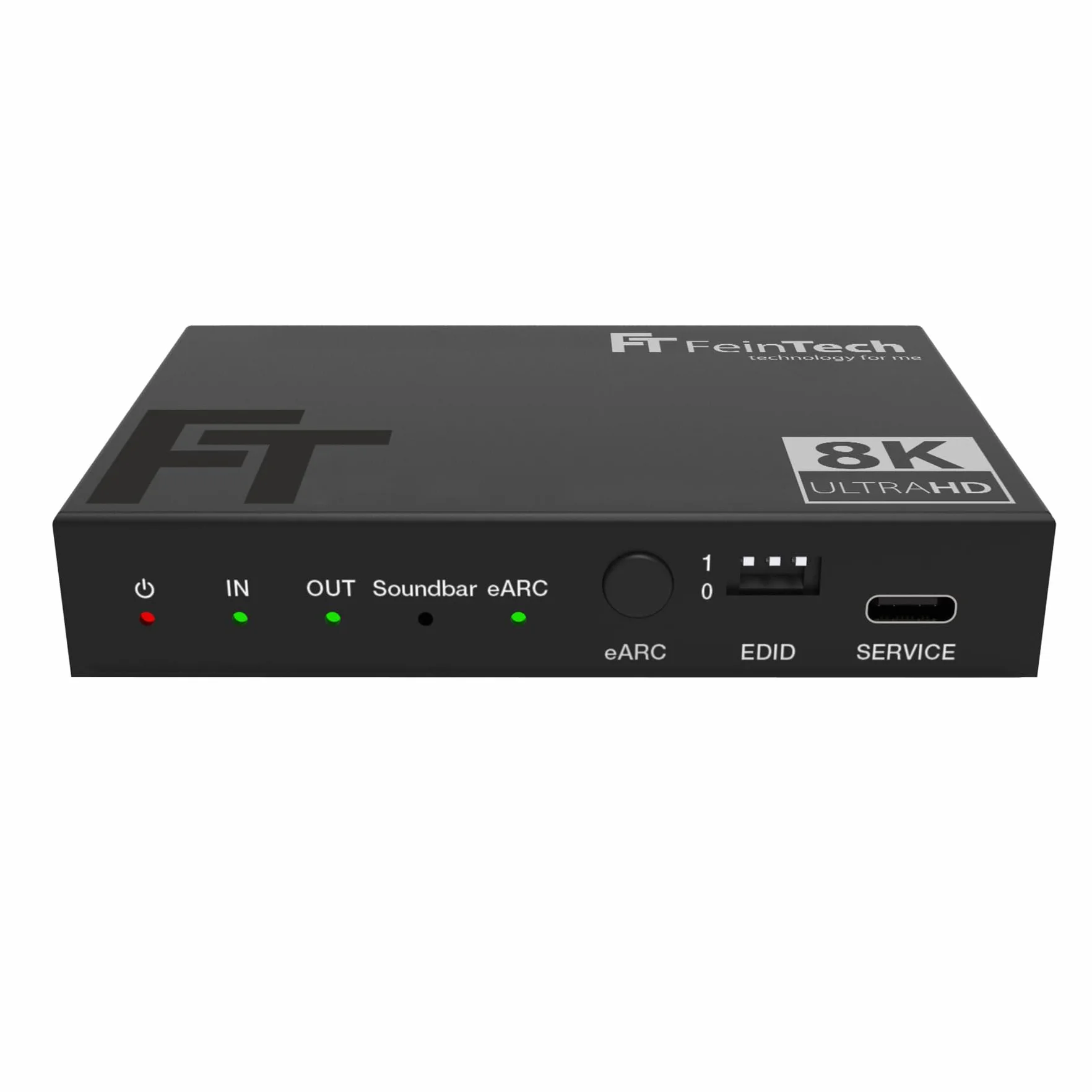 FeinTech AX310 HDMI 2.1 Estrattore Audio per Soundbar eARC - Supporta 8K 60Hz, 4K 120Hz, VRR, ALLM, Dolby Atmos, DTS - Splitter per Sistemi Con eARC e ARC
