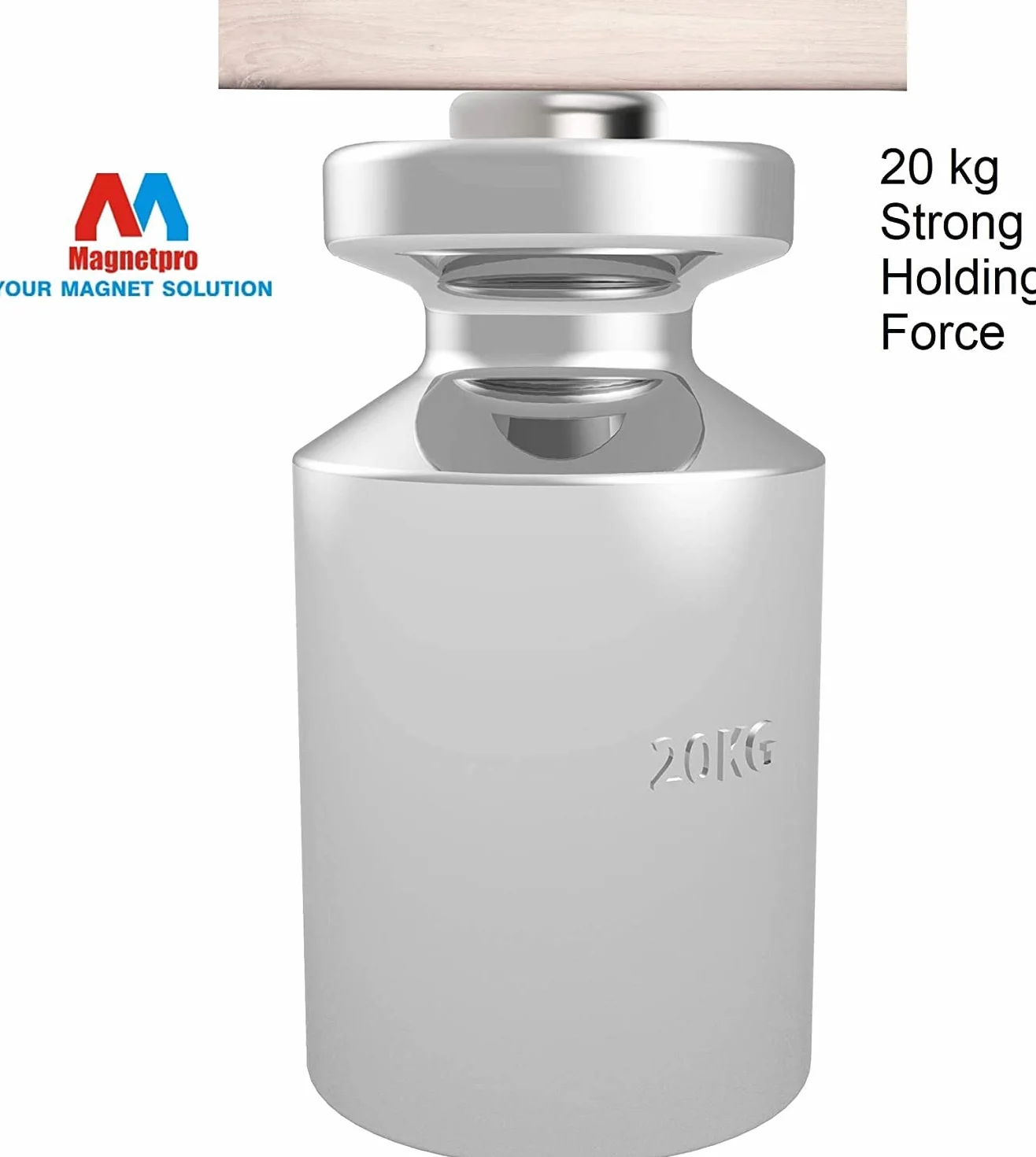 Magnetpro 6 pezzi magneti 25 kg forza 28 x 5 mm con capsula, magnete al neodimio a disco con base in acciaio con viti
