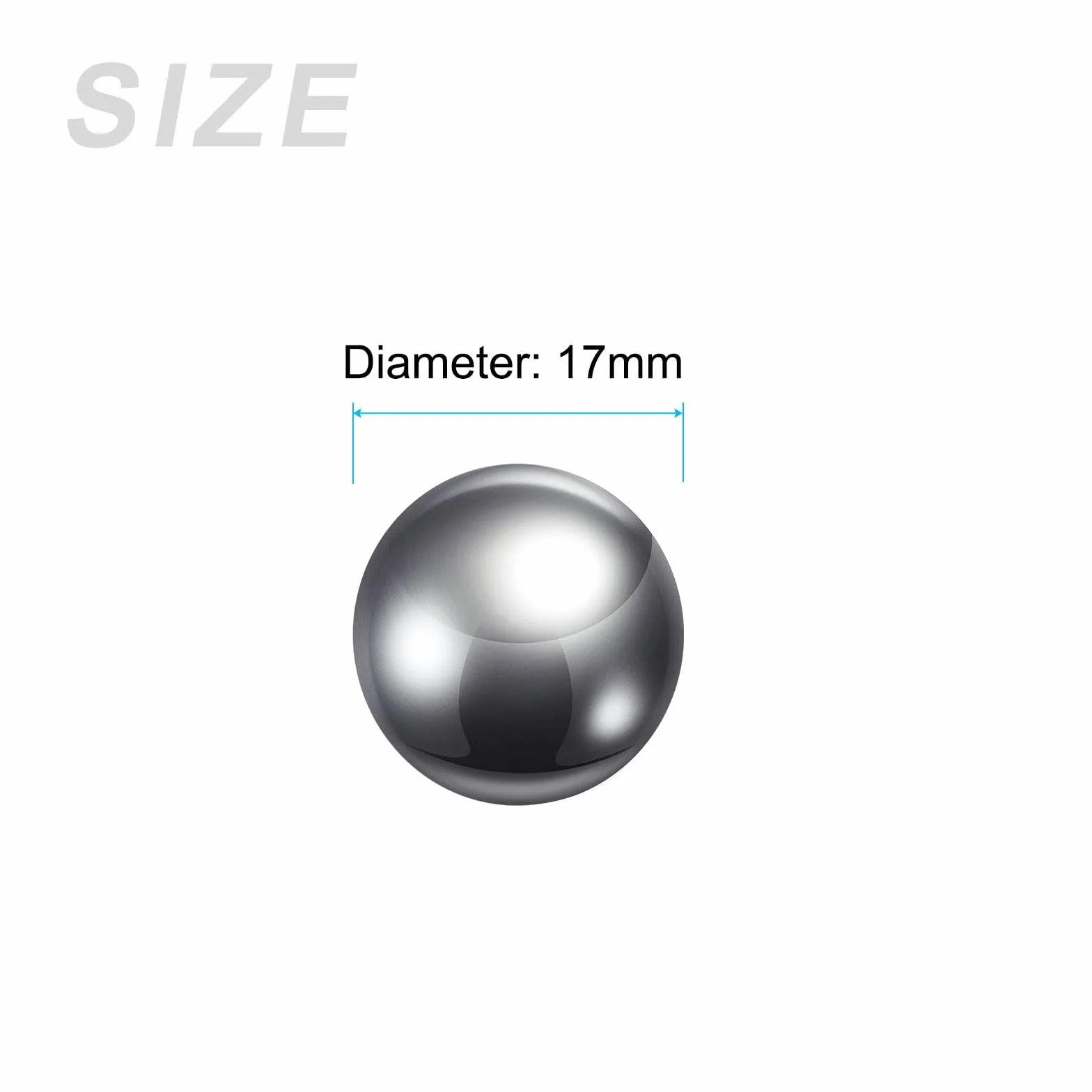 METALLIXITY Precision Balls G10 17mm 10pcs Cuscinetti A Sfera In Acciaio Cromato