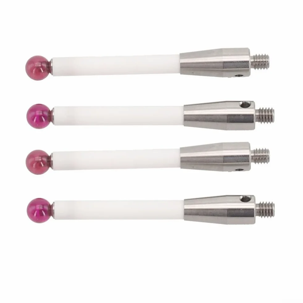 CMM inserti per tasti di misurazione tattili Renishaw A-5000-3709 M4 sfera rubino Ø 6 mm lunghezza 50 mm fusto ceramica