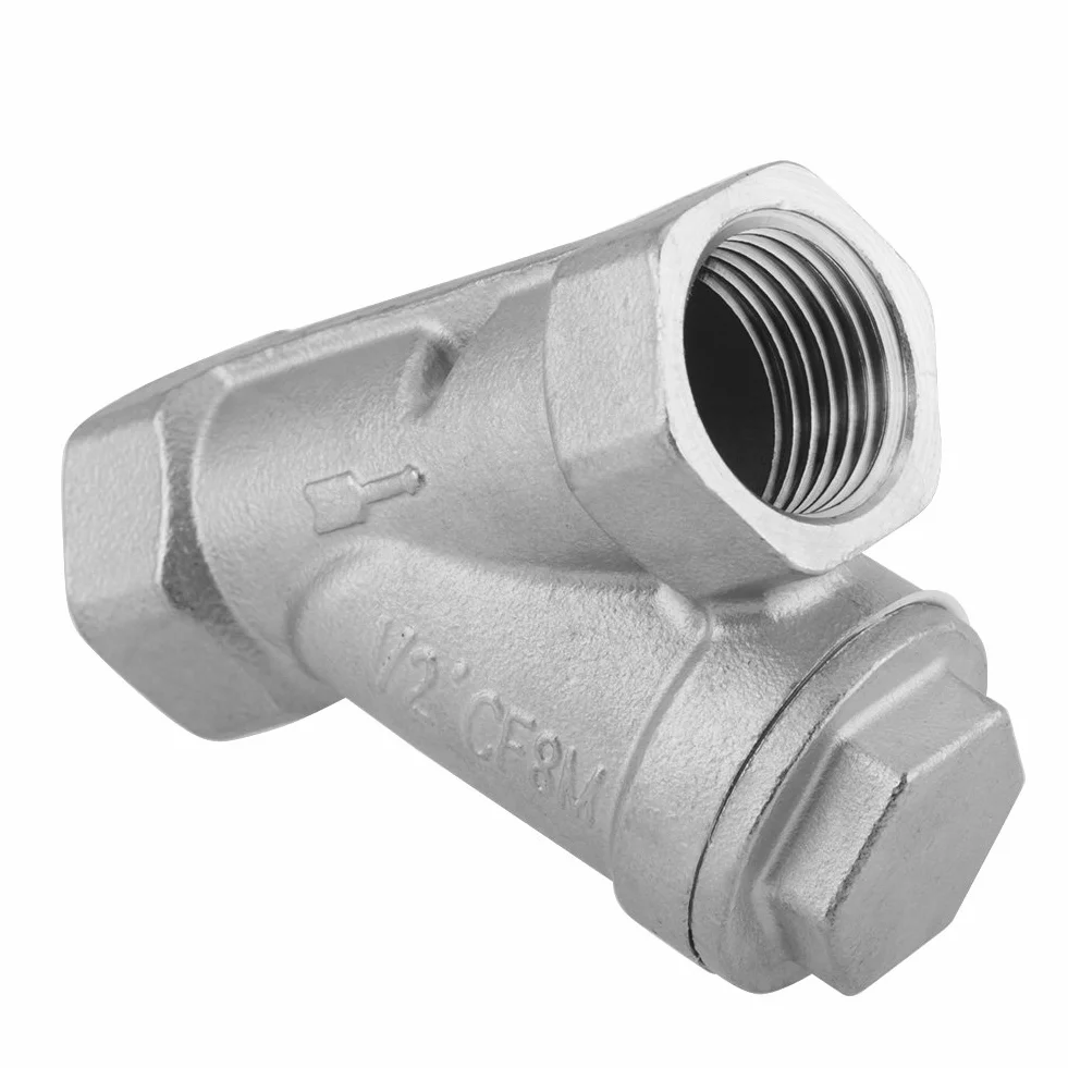 Filtro a Y DN15 1/2" PT Acciaio inossidabile Filtro per acqua gas