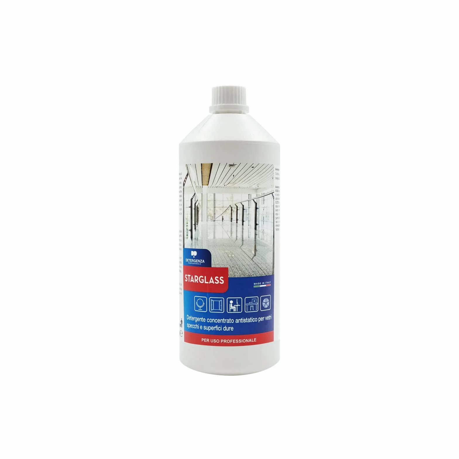 STARGLASS DETERGENTE CONCENTRATO Antistatico per VETRI SPECCHI E SUPERFICI DURE 1 L