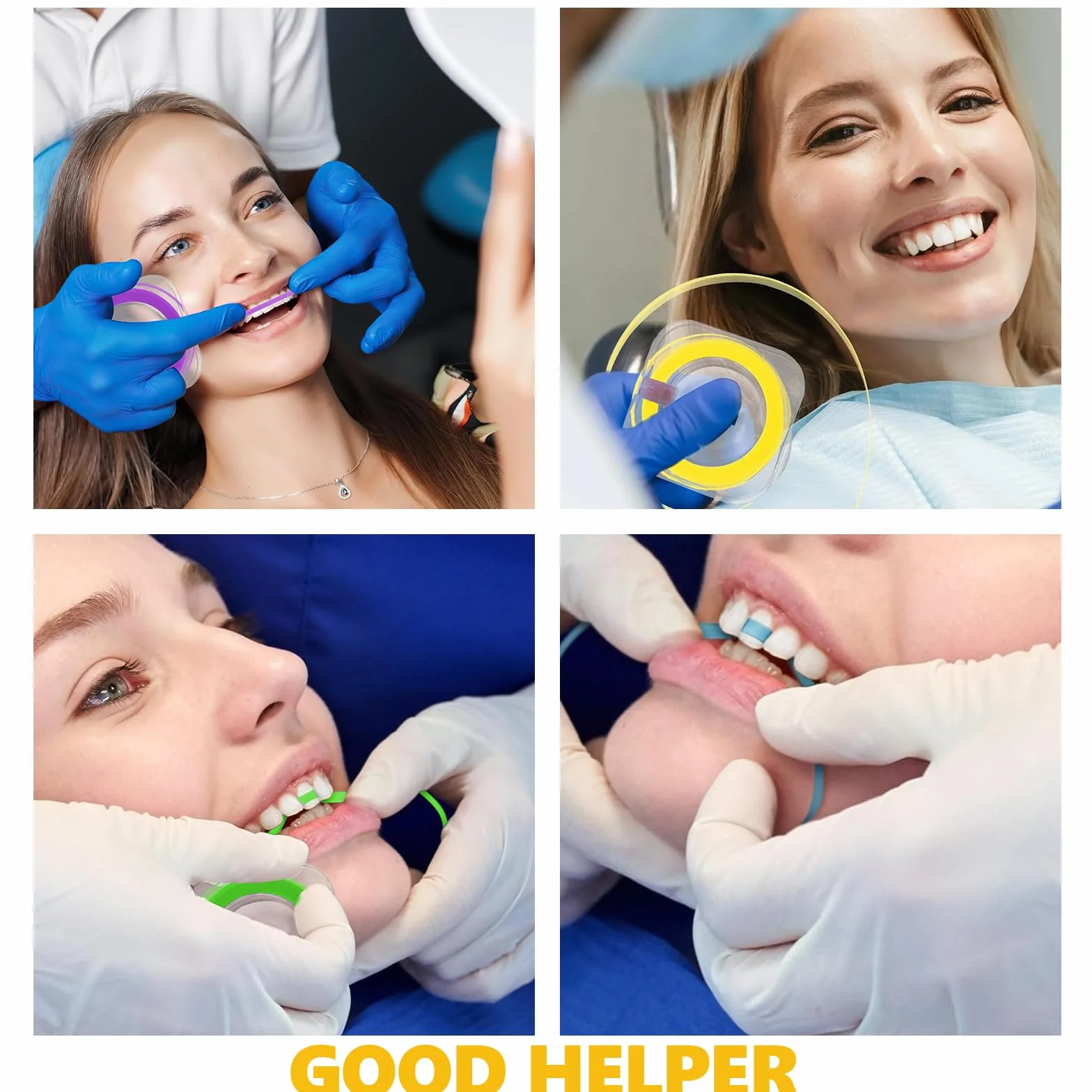 Carta Vetrata per Denti con Strisce Lucidanti, Pulizia e Lucidatura, Rimozione Tartaro, Riparazione Denti (Colorata)