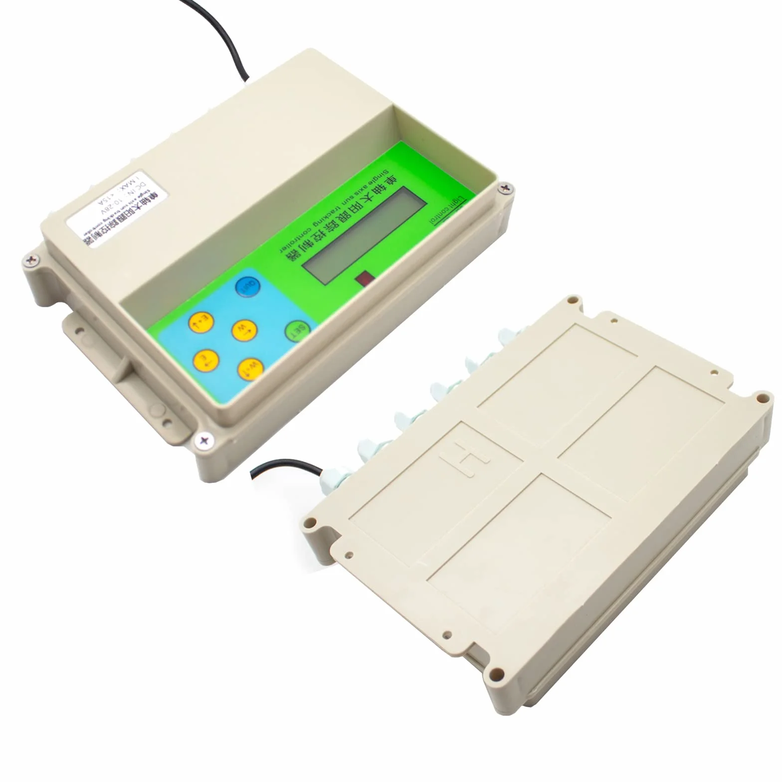 Toplionace Controller per Inseguitore Solare Automatico ad Asse Singolo, Sistema di Localizzazione Solare Automatico con Telecomando con Sensore di Velocità del Vento (Singolo Asse)