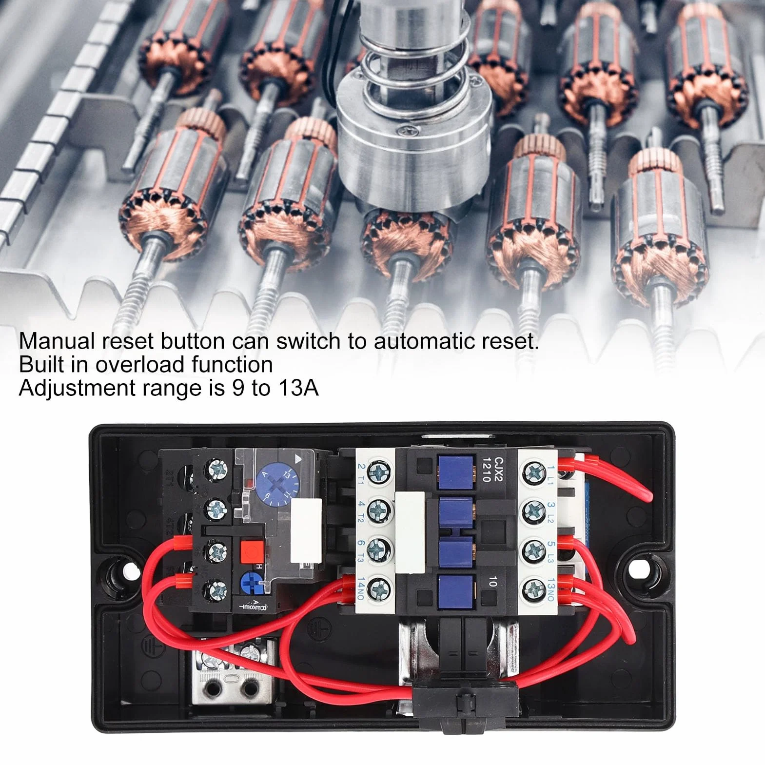 Avviatore Motore Magnetico LE1D12M7 3 phase dol starter Avviatore Motore Elettrico Magnetico IP55 Quadro Elettrico di Controllo Impermeabile Ignifugo Per Motori Controladores de motor