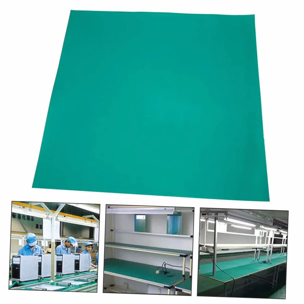 HOMSFOU Tappetino Da Lavoro Antistatico Resistente Al Calore PVC Stazione Riparazione Elettronica 1x0,3 M Verde