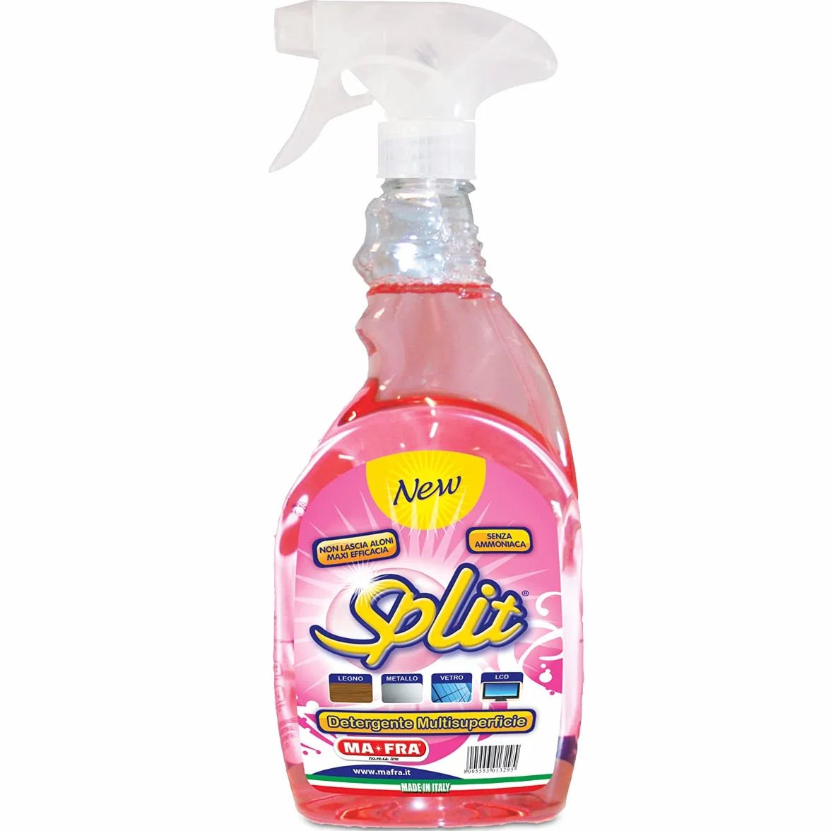 MAFRA Split Detergente Multiuso Specifico Per Vetri Cristalli Schermi LCD 1000 ml
