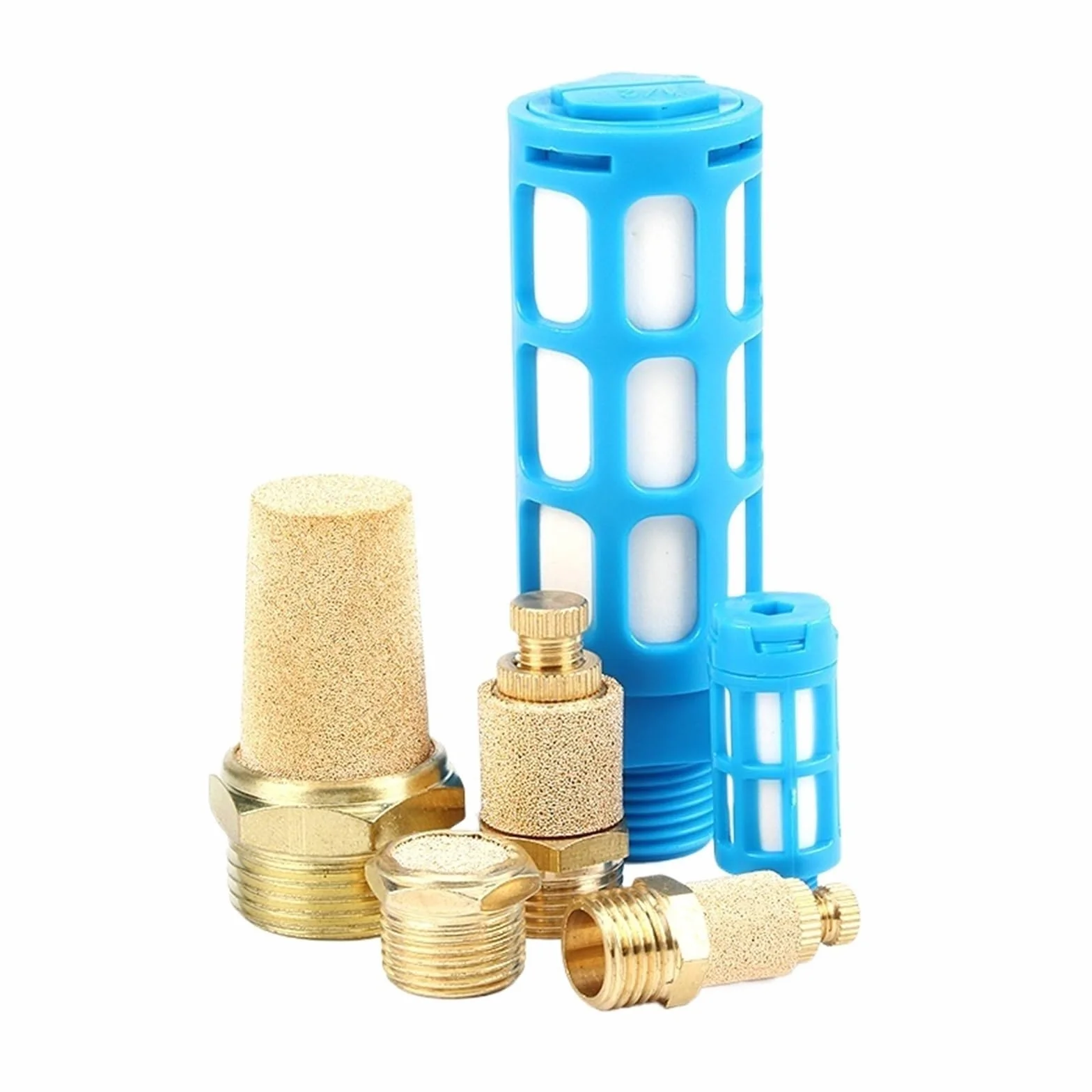 Silenziatore di scarico pneumatico Ottone BSP 1"