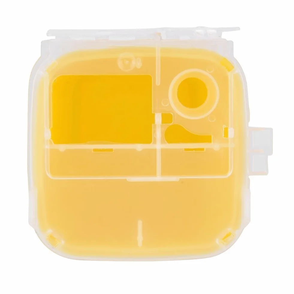 Delaman Biohazard Scatola di plastica medica per Tatuaggio Monouso 1 litro Giallo