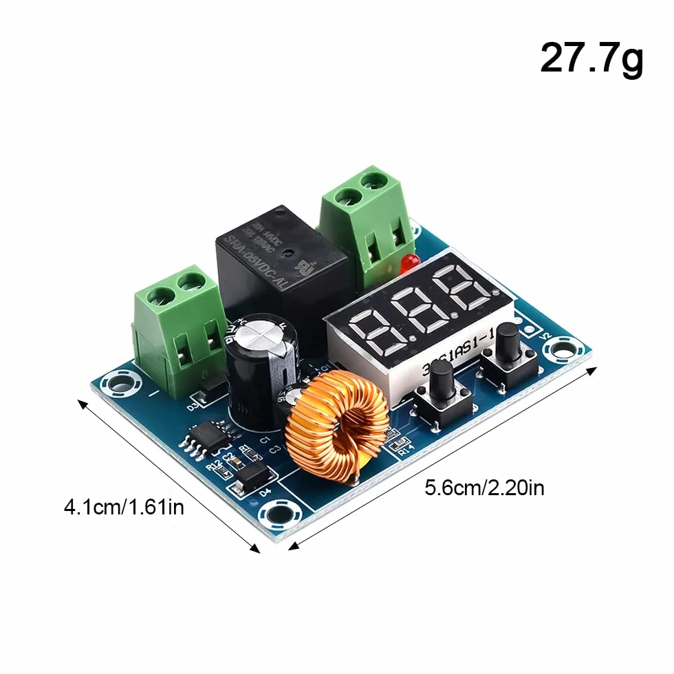 Heemol Monitor per Batterie XH-M609 DC12V-36V Modulo di Protezione da Sovrascarica Della Batteria,Moduli Caricabatterie Sottotensione,Spegnimento Automatico a Bassa Tensione