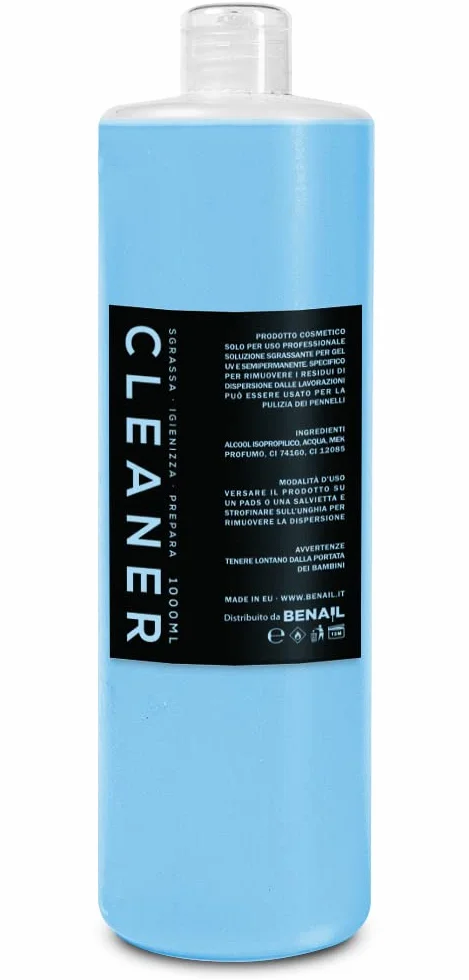 Benail | Sgrassatore unghie gel da 1000 ml. Clenaer unghie sgrassatore per preparazione unghie, Nail prep unghie, Sgrassatore unghie semipermanente, ricostruzione unghie gel - Made in Italy