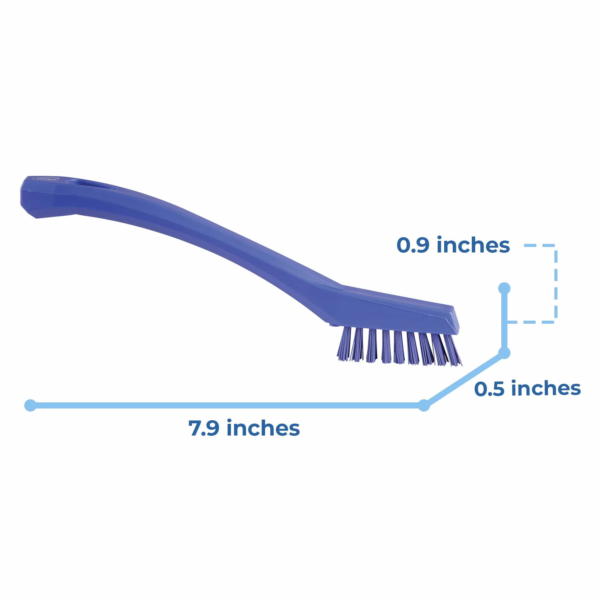 Vikan - Igiene - Pennello di precisione - Fibre extra dure - Viola