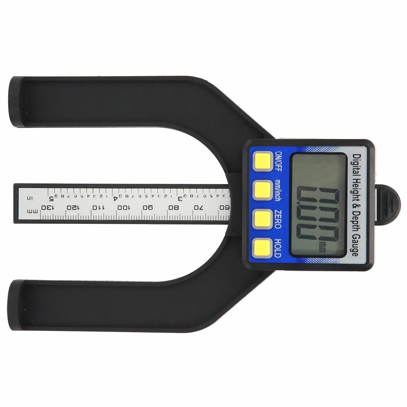 VBESTLIFE Misuratore di profondità digitale 0-80 mm Display larga scala Righello doppio scopo