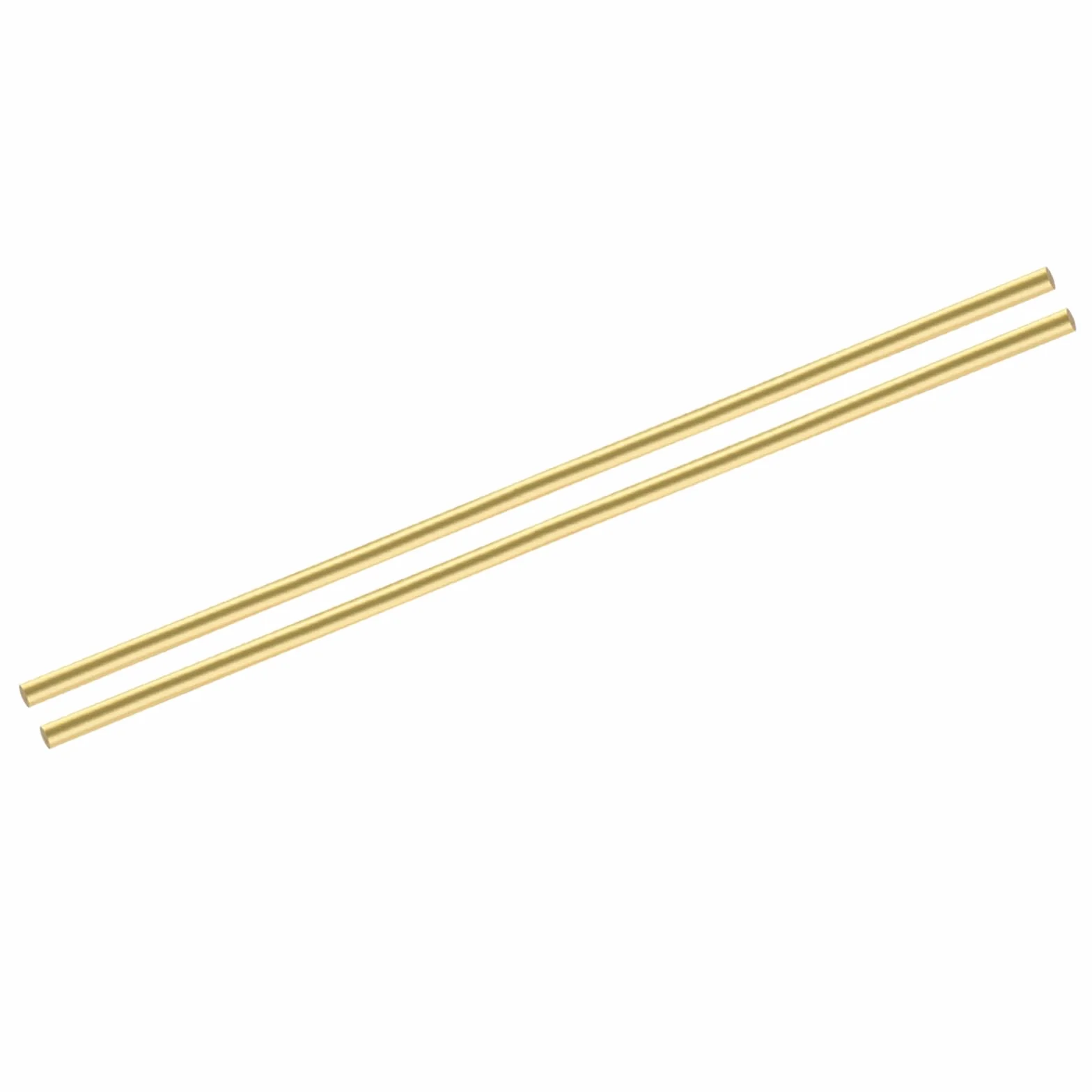QUARKZMAN 2pcs Barre Di Ottone (5mm)0.2 Pollici x (200mm)8 Pollici Barra Rotonda Solida Di Ottone Per Tornio Per Manici Di Coltelli Pin Fai Da Te Modellini Di Aerei