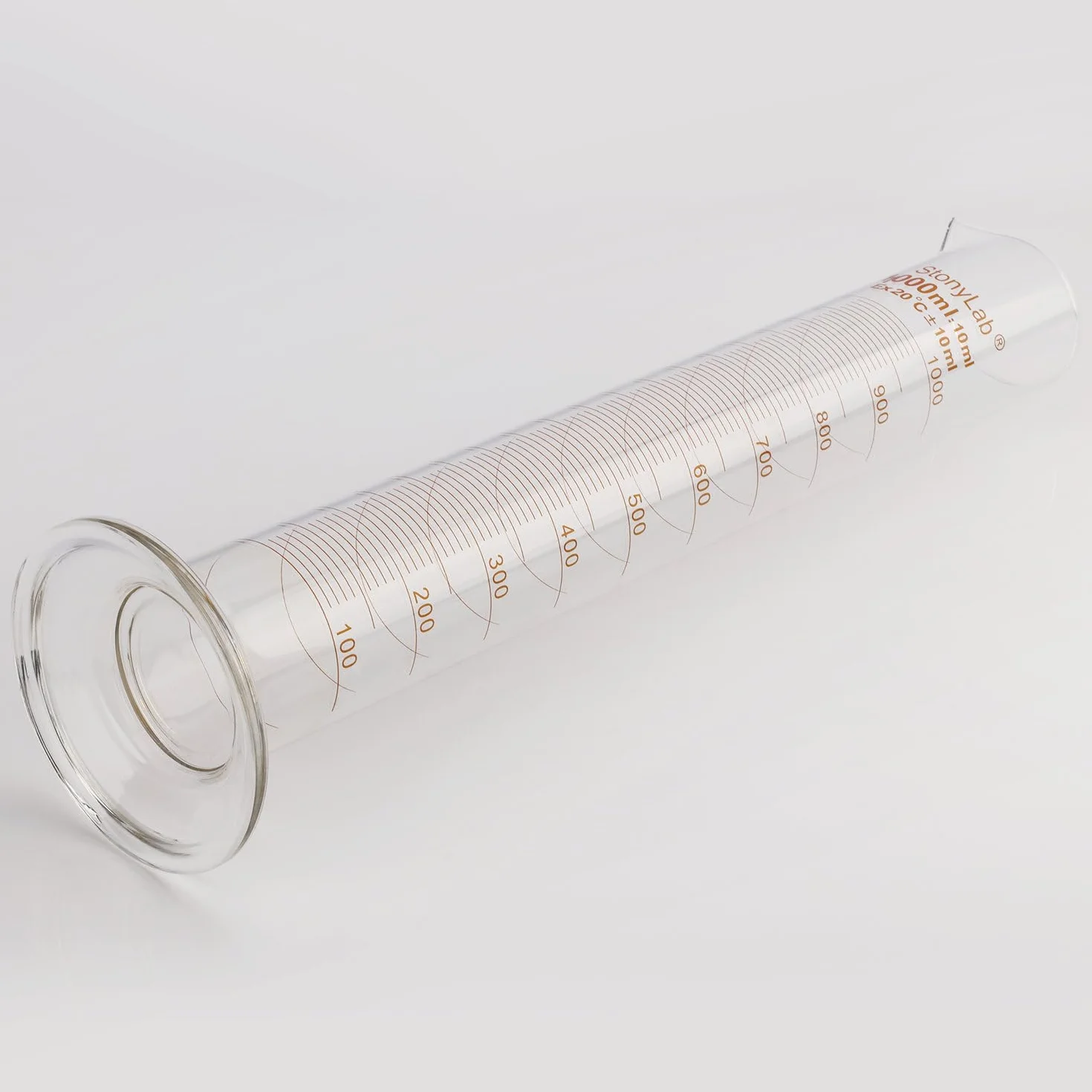 Graduated Cylinder Vetro Borosilicato 1000 ml, Cilindro Graduato Vetro Pesante