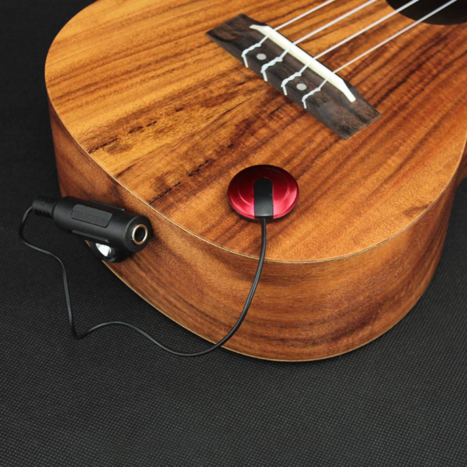 EMSea 2pcs Micro Piezo Trasduttore di Microfono a Contatto Piezoelettrico con Cavo 1/4 Femmina Jack 12 pollici Adesivo per Chitarra Banjo Ukulele Violino Mandolino Violoncello Arpe Kalimba