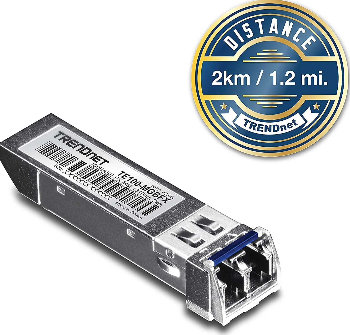 TRENDnet TE100-MGBFX Modulo SFP-RJ45 100Base-FX LC multimodale 1310 nm 155 Mbps 2 km
