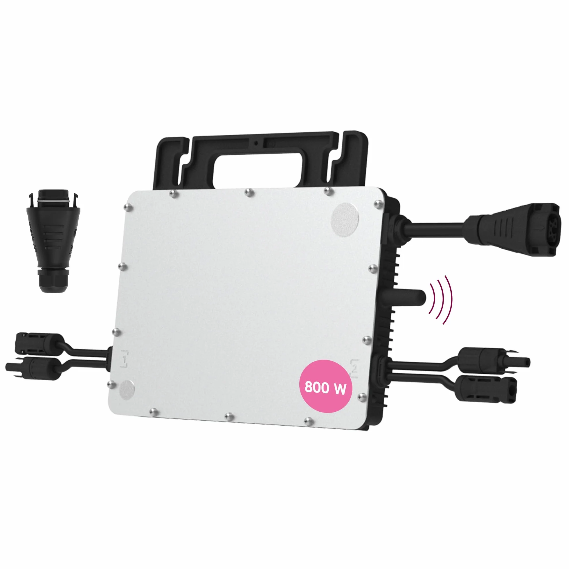Hoymiles HMS-800W-2T Micro inverter con WiFi integrato DTU | incl. connettore HMS Field | fino a 2 moduli PV | 800 Watt | Conforme VDE | per centrali elettriche da balcone
