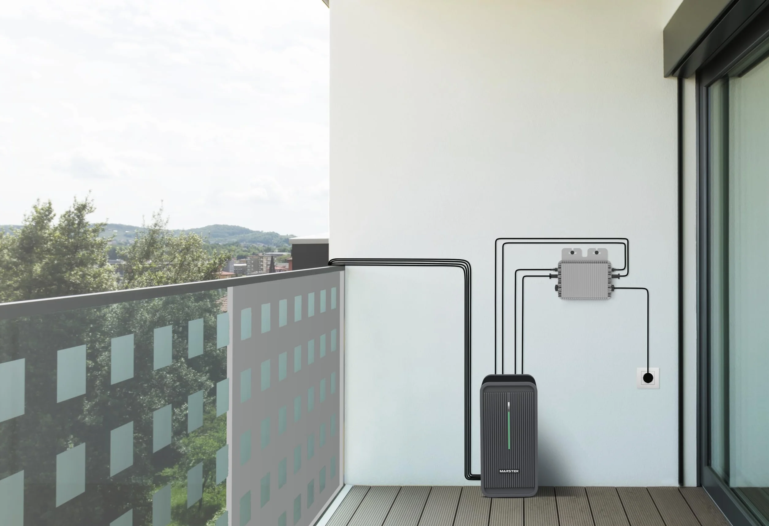 Marstek Accumulo Solare B2500D 2025 Aggiornato, 2240Wh per impianto fotovoltaico da balcone PLUG & PLAY, accumulo per impianto FV, accumulo di energia da 2,24kW power bank solare per casa e balcone