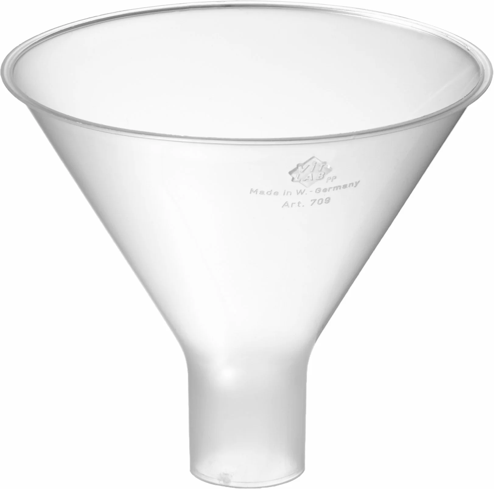 neolab manico e 1662 polvere imbuto in polipropilene, 100 mm di diametro, 22 mm diametro