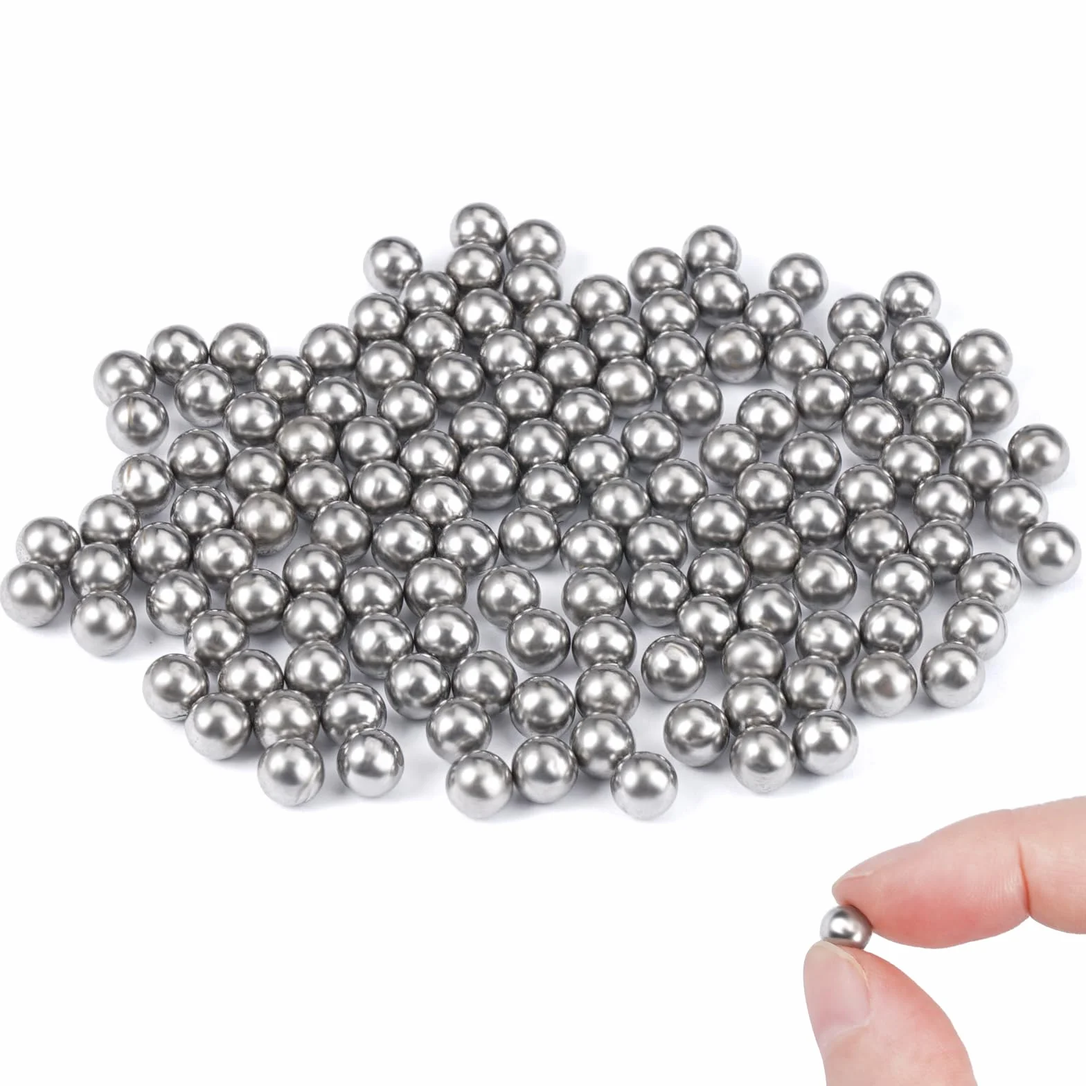 255 Pezzi Sfere Pulizia Bottiglie,6mm Sfere per Pulizia Delle Bottiglie,Sfere di Miscelazione in Acciaio,Riutilizzabili Perline di per Pulizia,per Pulizia di Bottiglie Vetro G10