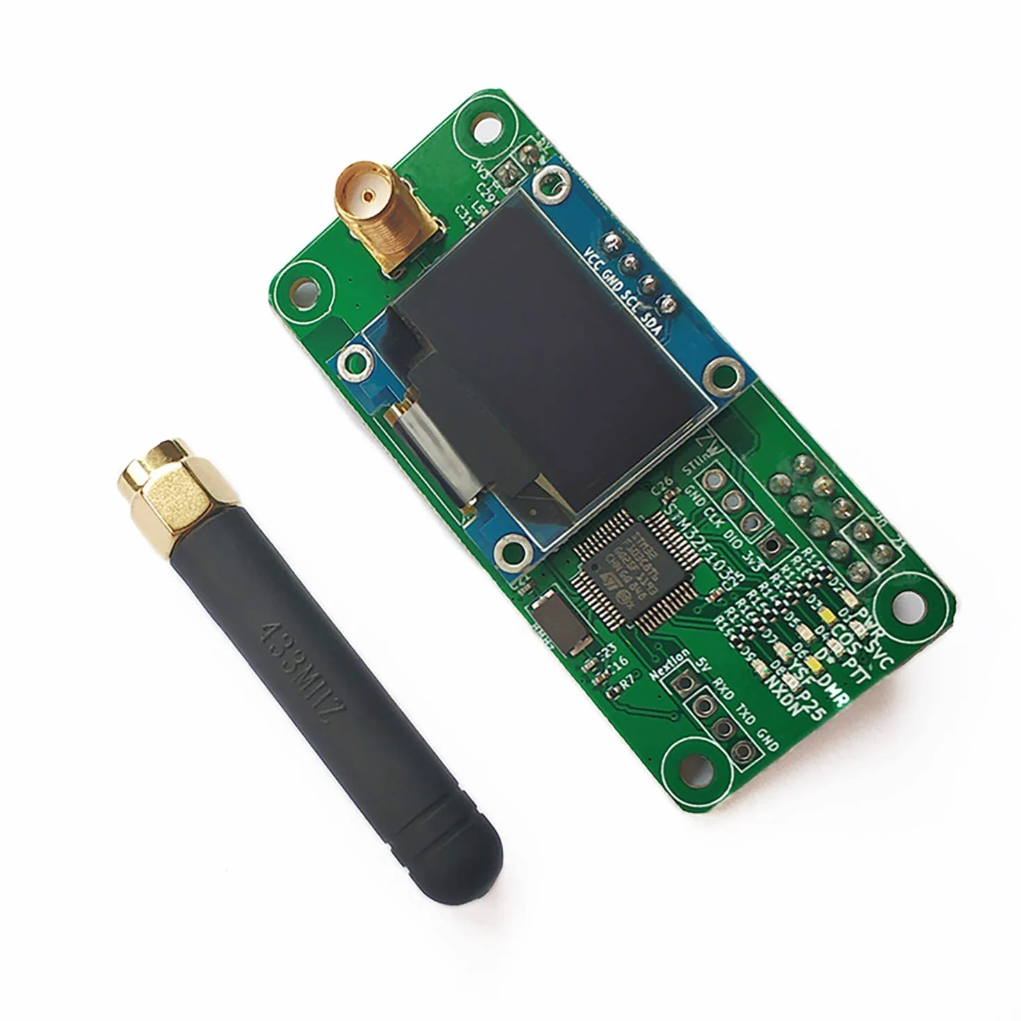 AURSINC MMDVM Hotspot Board + Antenna + Schermo OLED Supporto UHF C4FM YSF NXDN DSTAR P25 DMR Completamente assemblato e testato