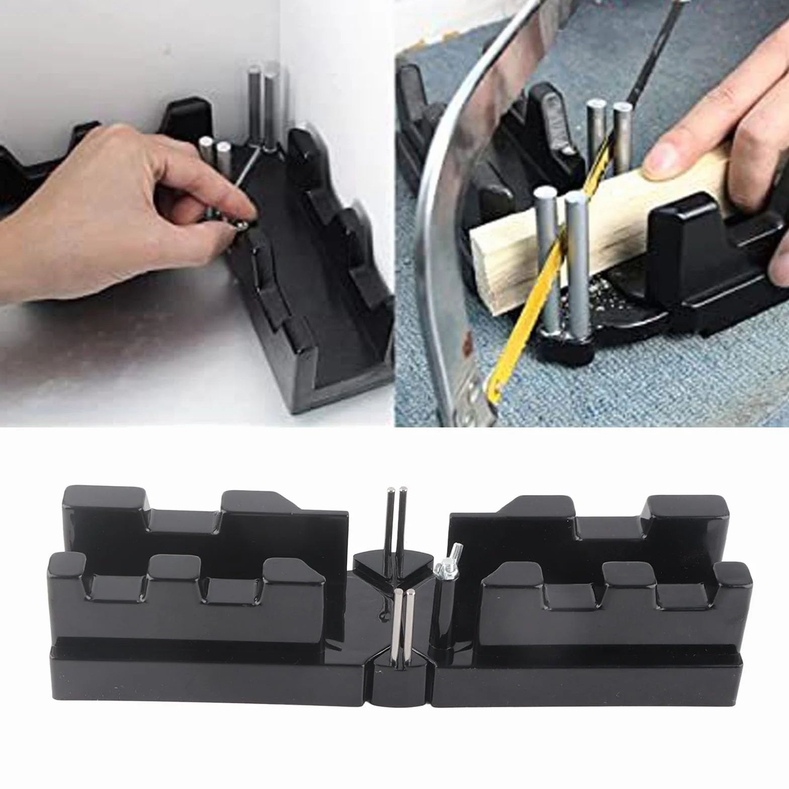 ABS 2 in 1 Goniometro per Taglio Obliquo 85°-180° Misuratore per Battiscopa Lavorazione del Legno