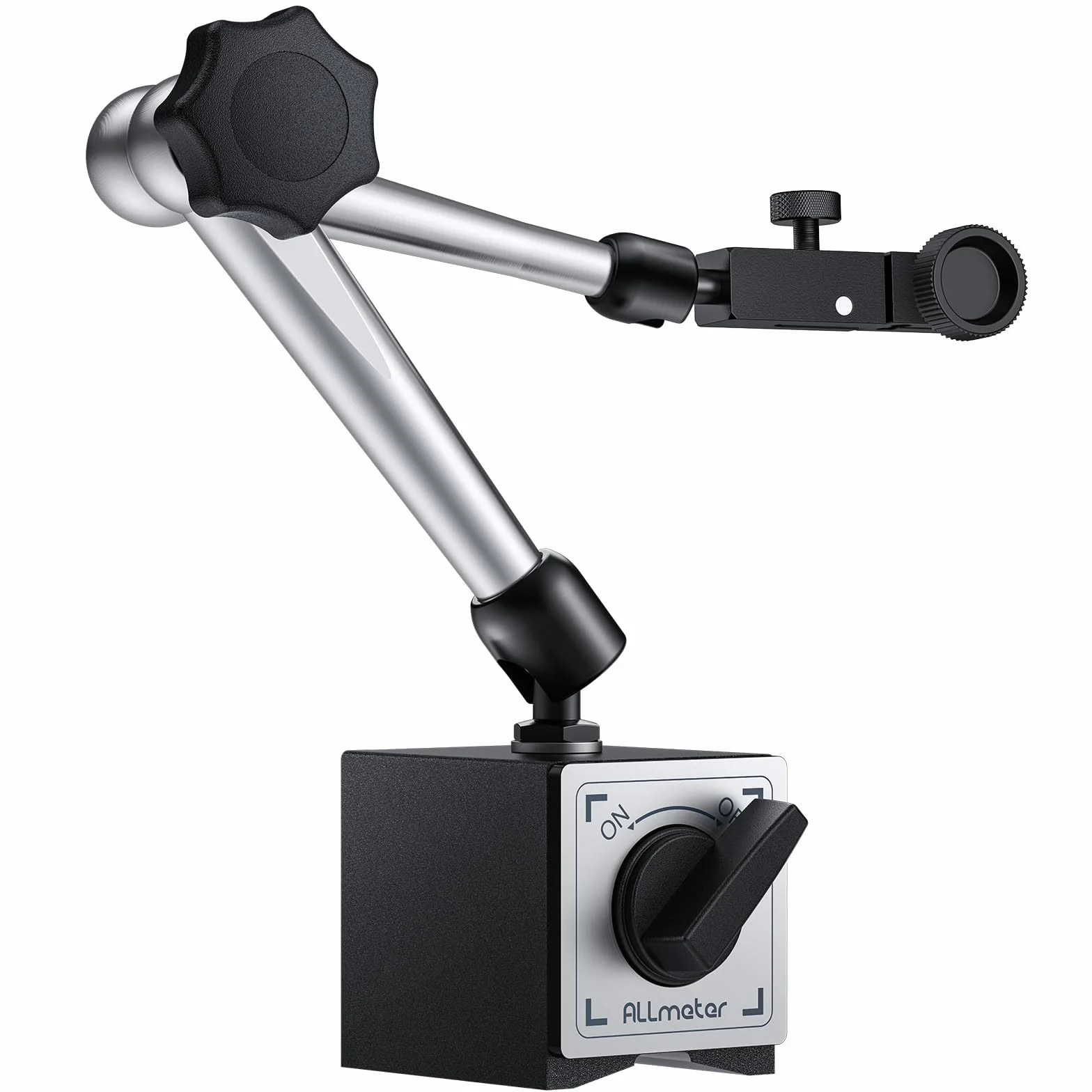 Comparatore Centesimale Meccanico con Base Magnetica 176 libbre 80 kg, Supporto Magnetico per Misuratori Digitali con Braccio Flessibile Porta Quadrante ON/OFF, per Stampante 3D, Laboratorio