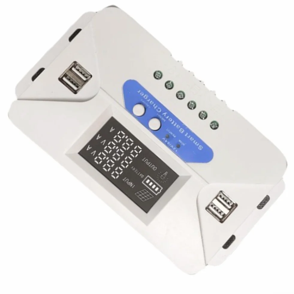 12 V/24 V per regolatore di carica solare, 20 A per batterie acido, litio ferro fosfato e ternarie, pannello solare off-grid di ricarica con 4 porte USB (40 A)