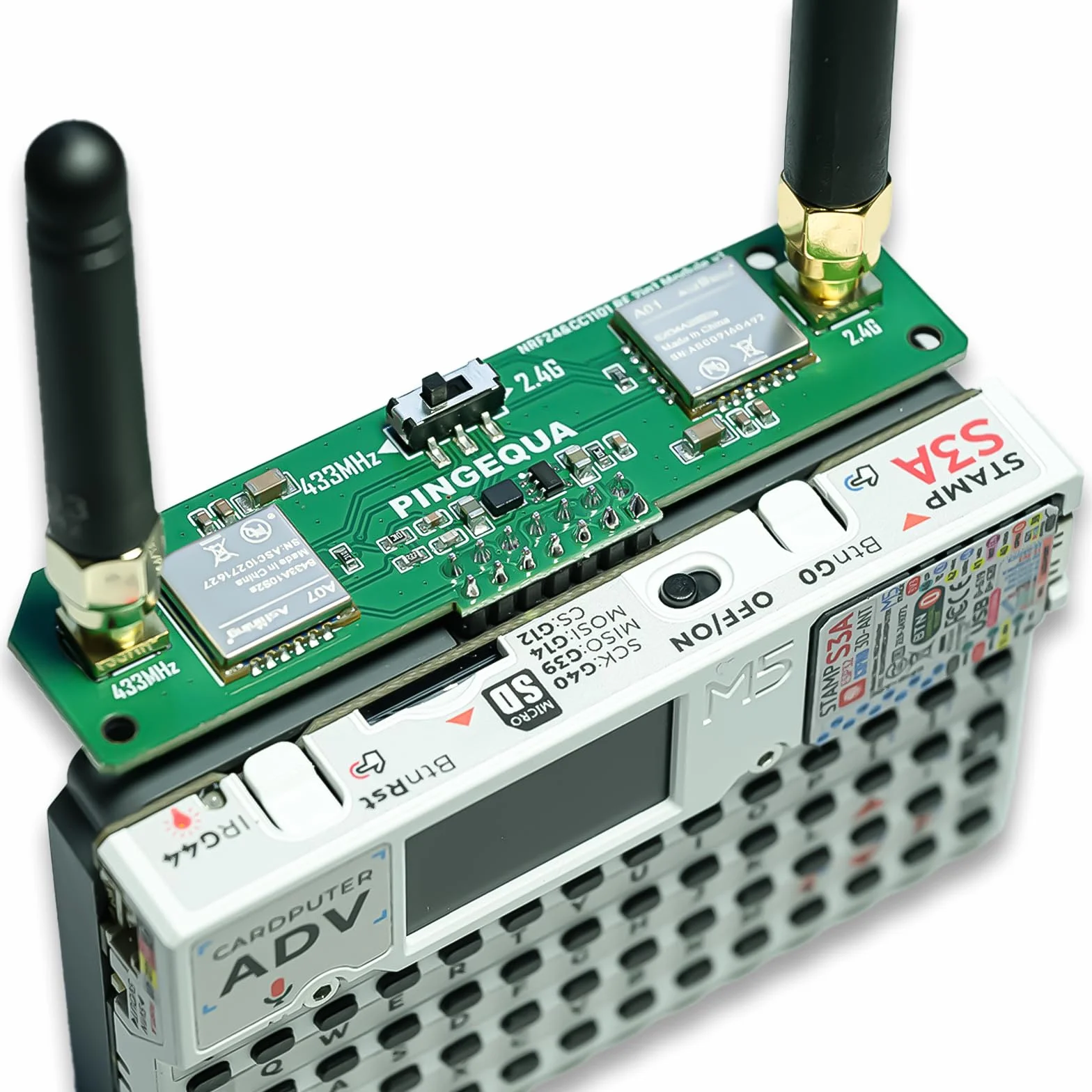 M5Stack Cardputer ADV Scheda di sviluppo RF 2 in 1 NRF24 CC1101 2,4 GHz 433 MHz