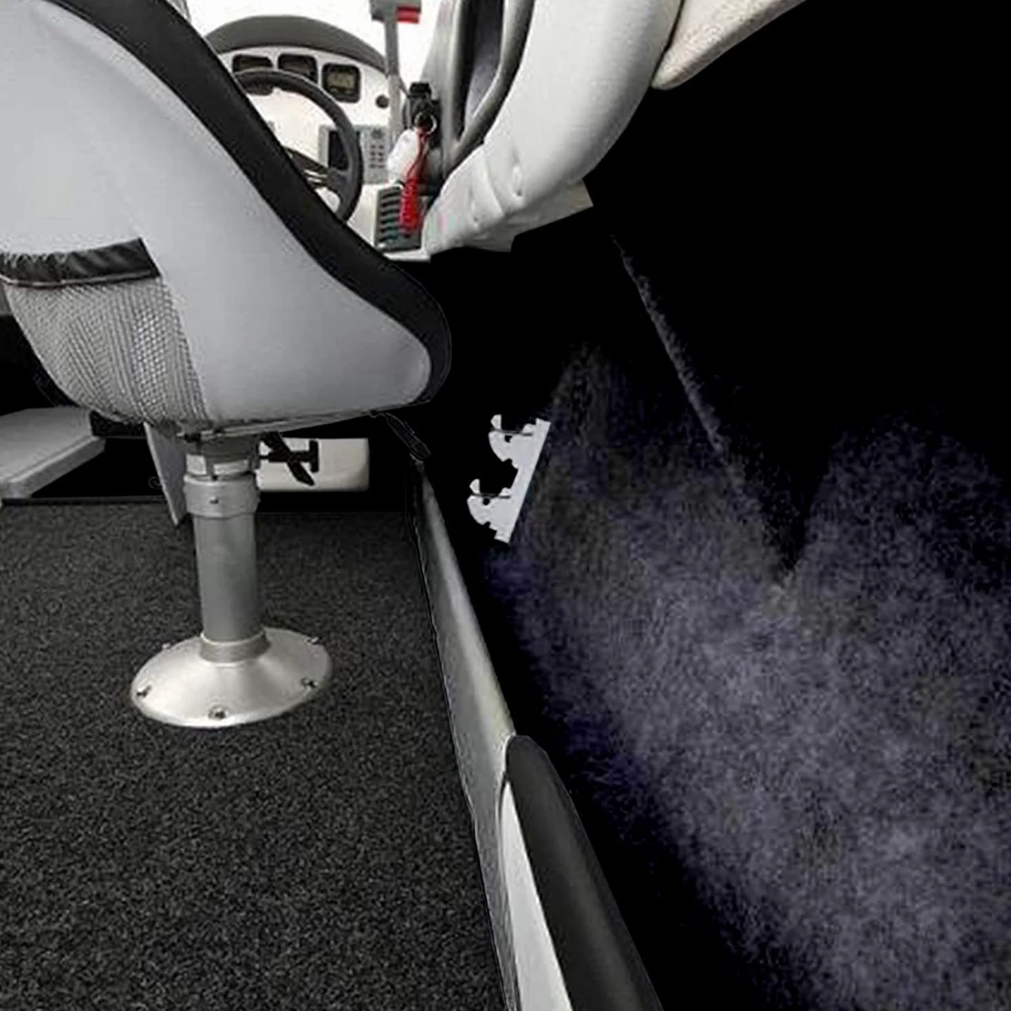 KARAT - Tessuto in Feltro agugliato Superflex, Tessuto da Rivestimento in Feltro, Vendita al Metro, Tessuto per Rivestimento abitacolo (Colore: Nero, 206 x 300 cm)