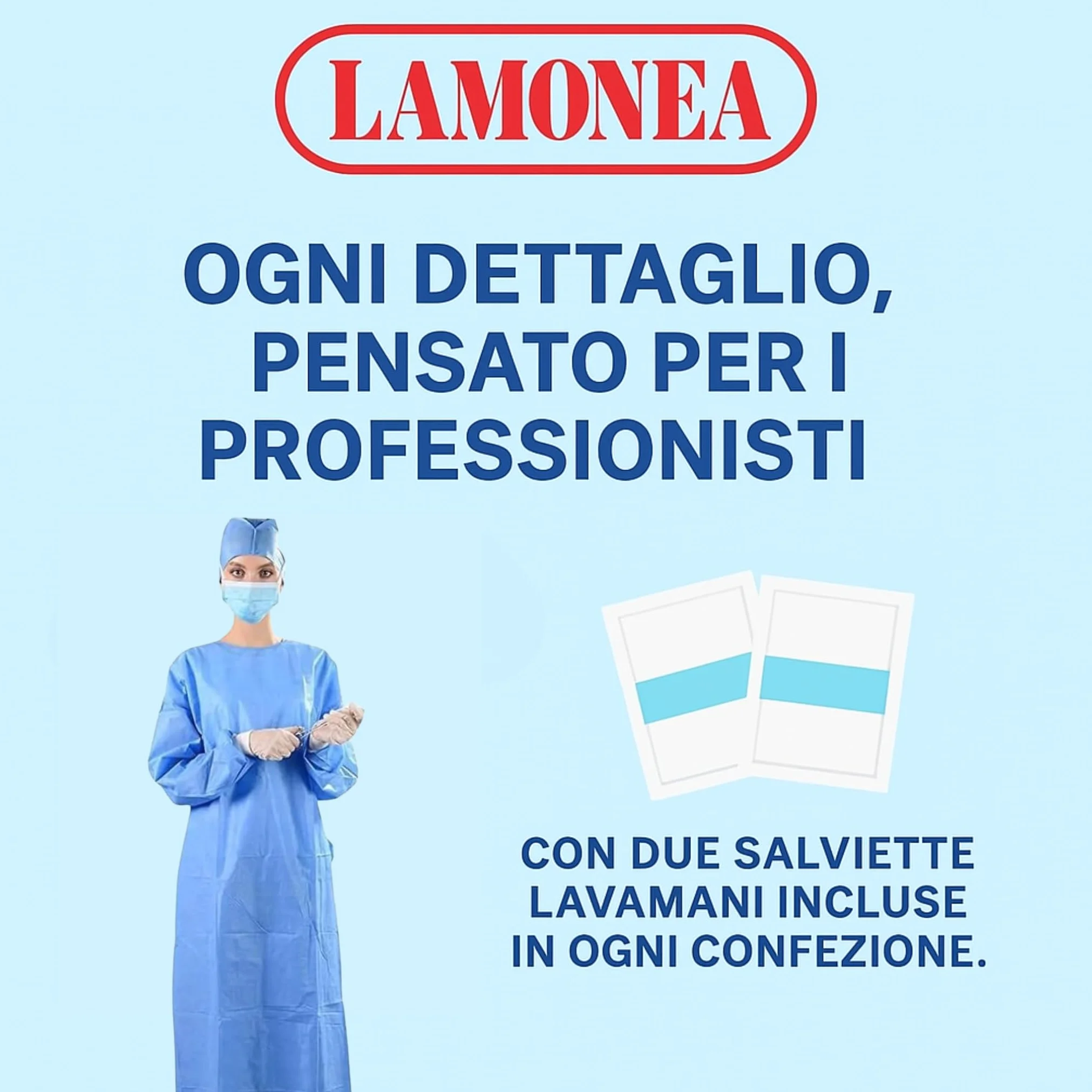 Camici Sterili Chirurgici Standard Azzurri Certificato CE Monouso Traspirante Massima Protezione Varie Misure L 30 Pezzi