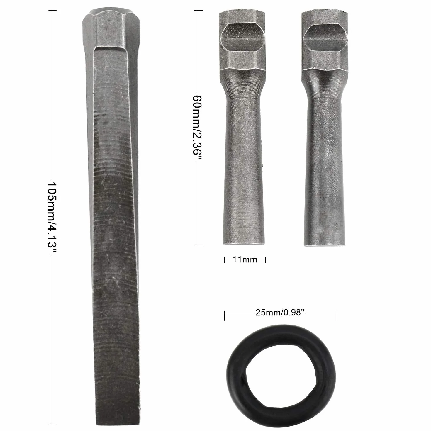 Homtone 16mm Cuneo di granito 10 Set, 5/8 Spina Cuneo Piuma Spessori Calcestruzzo Marmo Granito Pietra Roccia Splitting Utensili