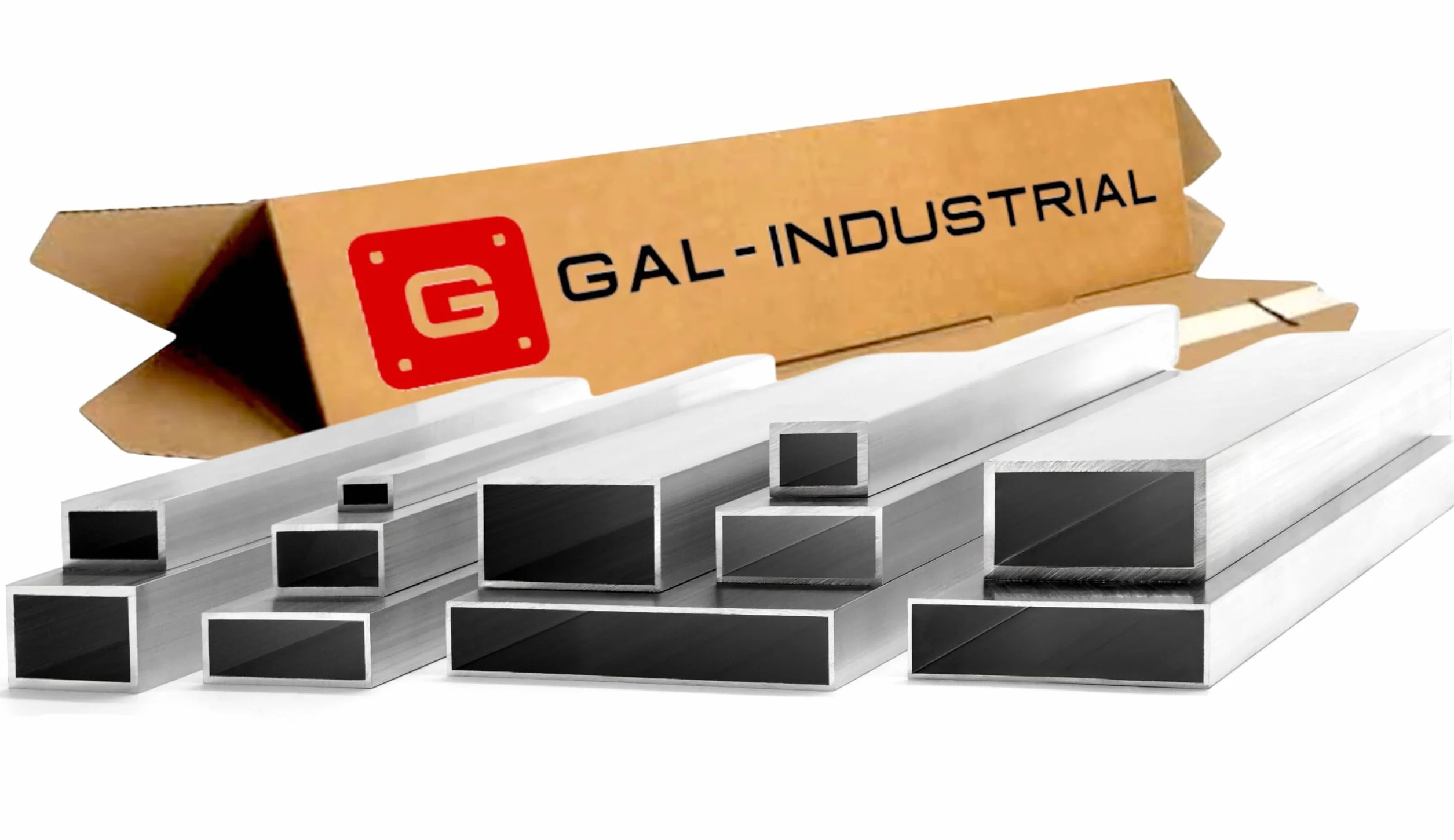 GAL-INDUSTRIAL Tubo Rettangolare in Alluminio 30 x 20 x 2 mm Lunghezza 250 cm Profilo Quadrato Tagliato a Misura